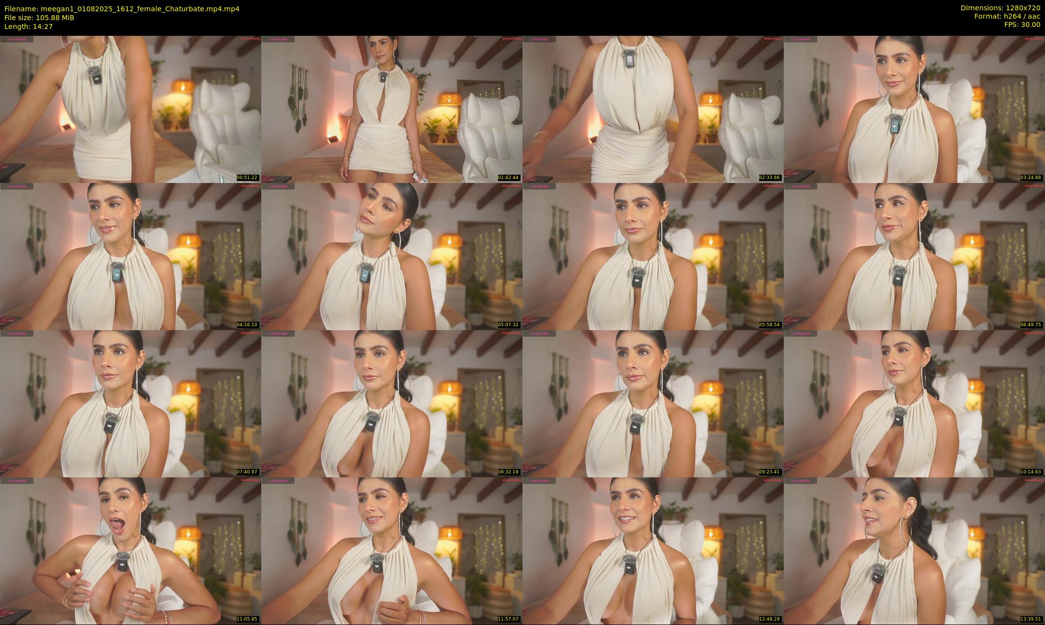 meegan1 — 15 minute Chaturbate female cam show recording, 720p, Aug 1, 2025