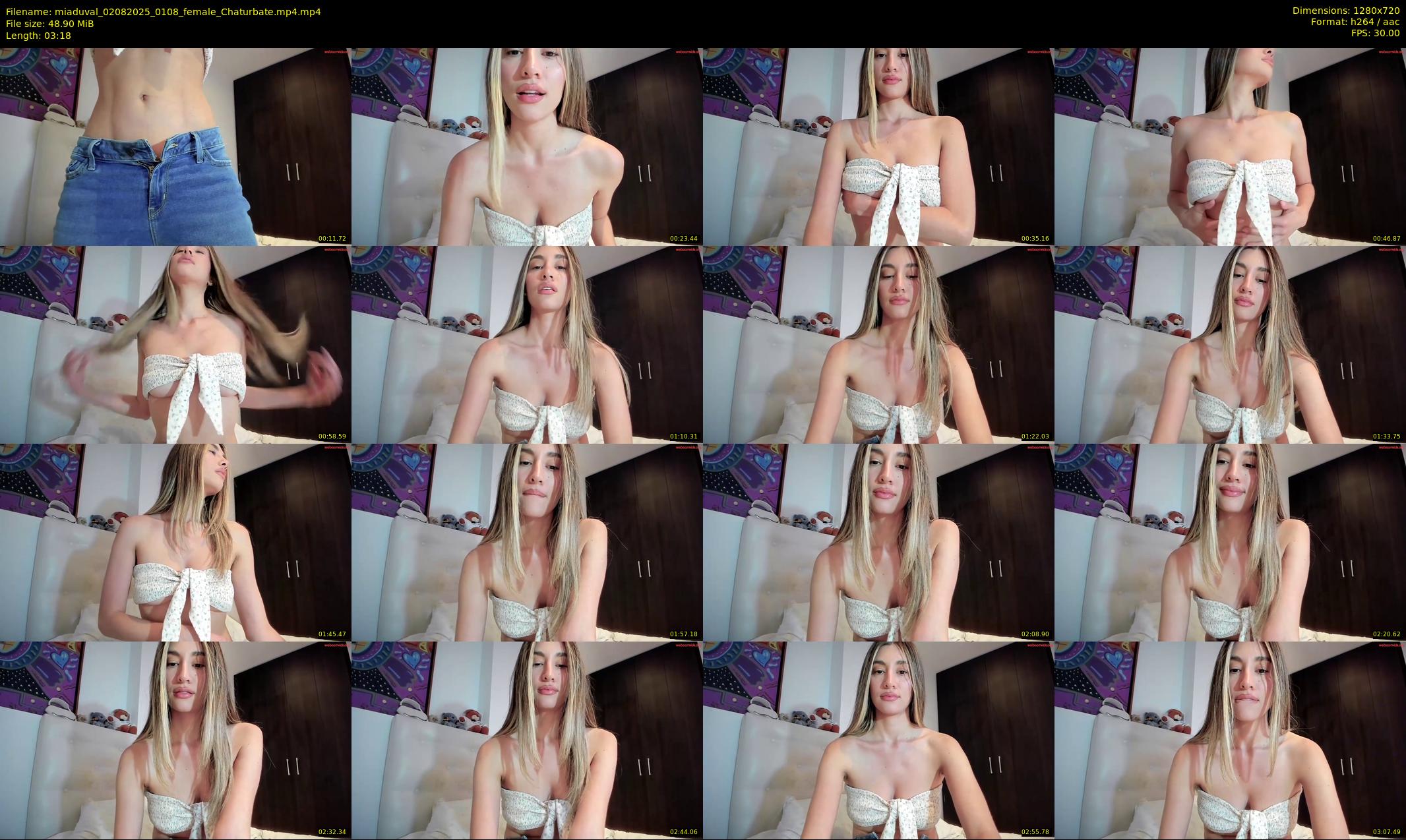miaduval — 4 minute Chaturbate female cam show recording, 720p, Aug 2, 2025
