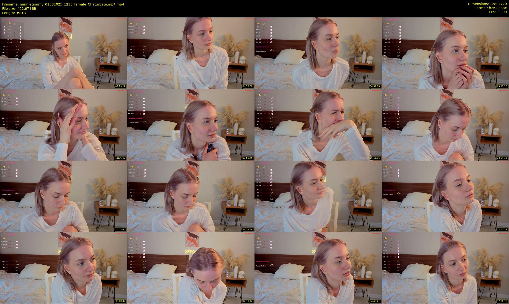 minnietammy — 40 minute Chaturbate female cam show recording, 720p, Aug 1, 2025