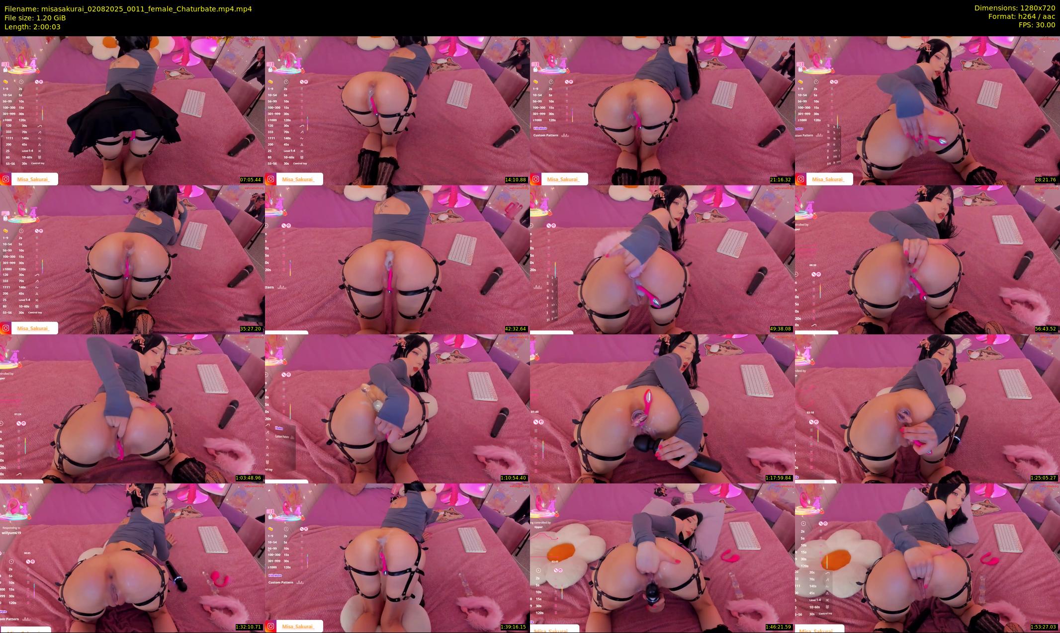 misasakurai — 121 minute Chaturbate female cam show recording, 720p, Aug 2, 2025