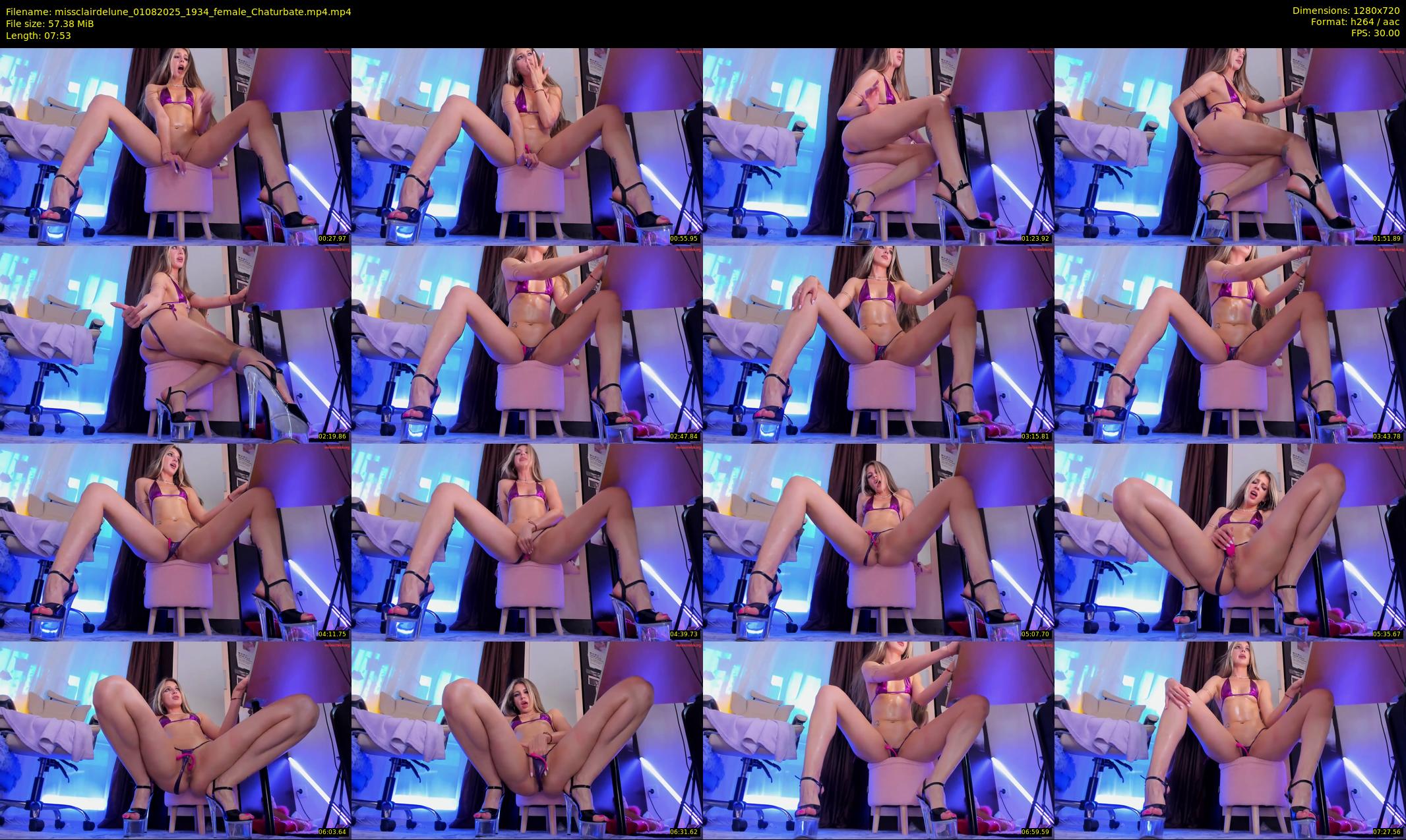 missclairdelune — 8 minute Chaturbate female cam show recording, 720p, Aug 1, 2025