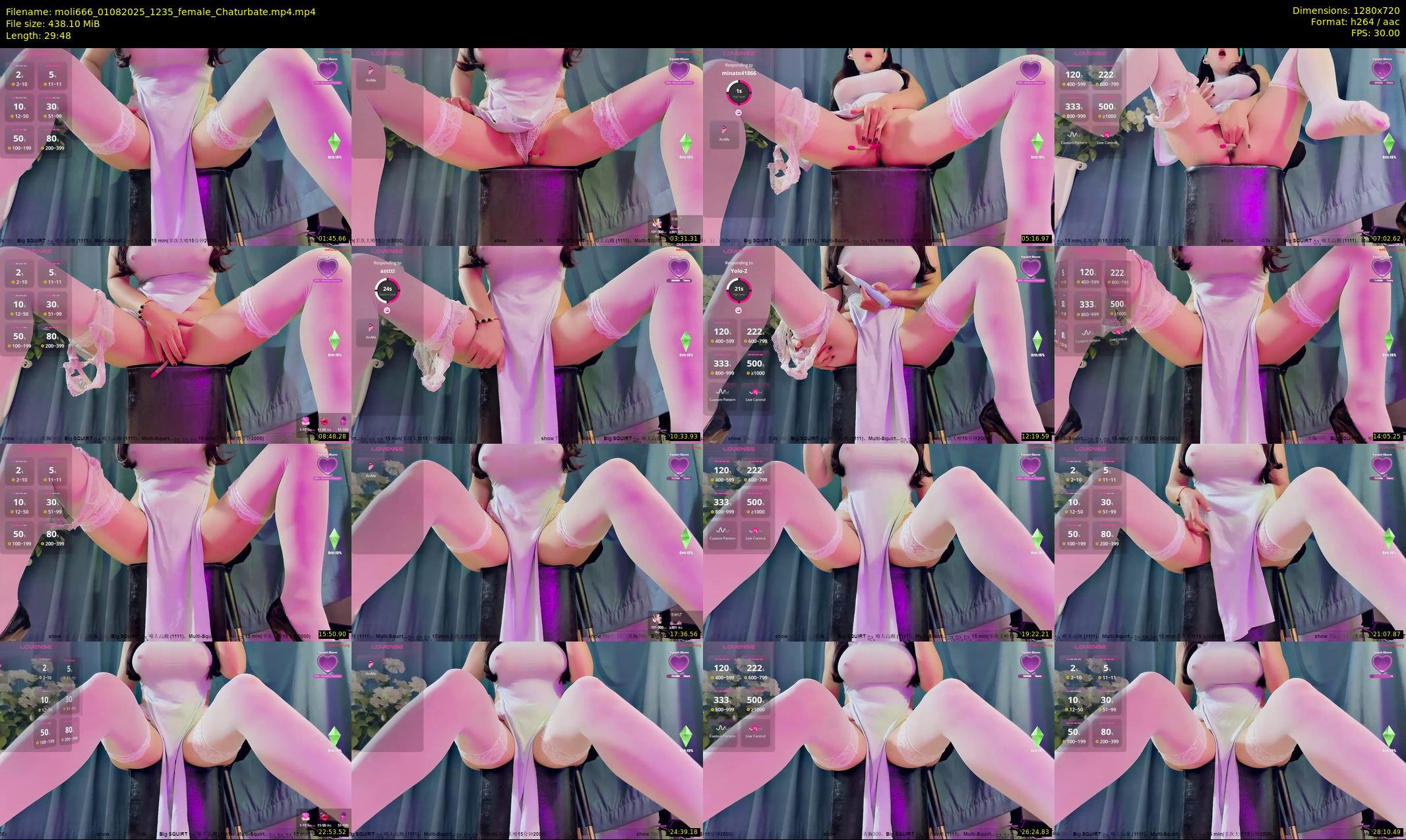 moli666 — 30 minute Chaturbate female cam show recording, 720p, Aug 1, 2025