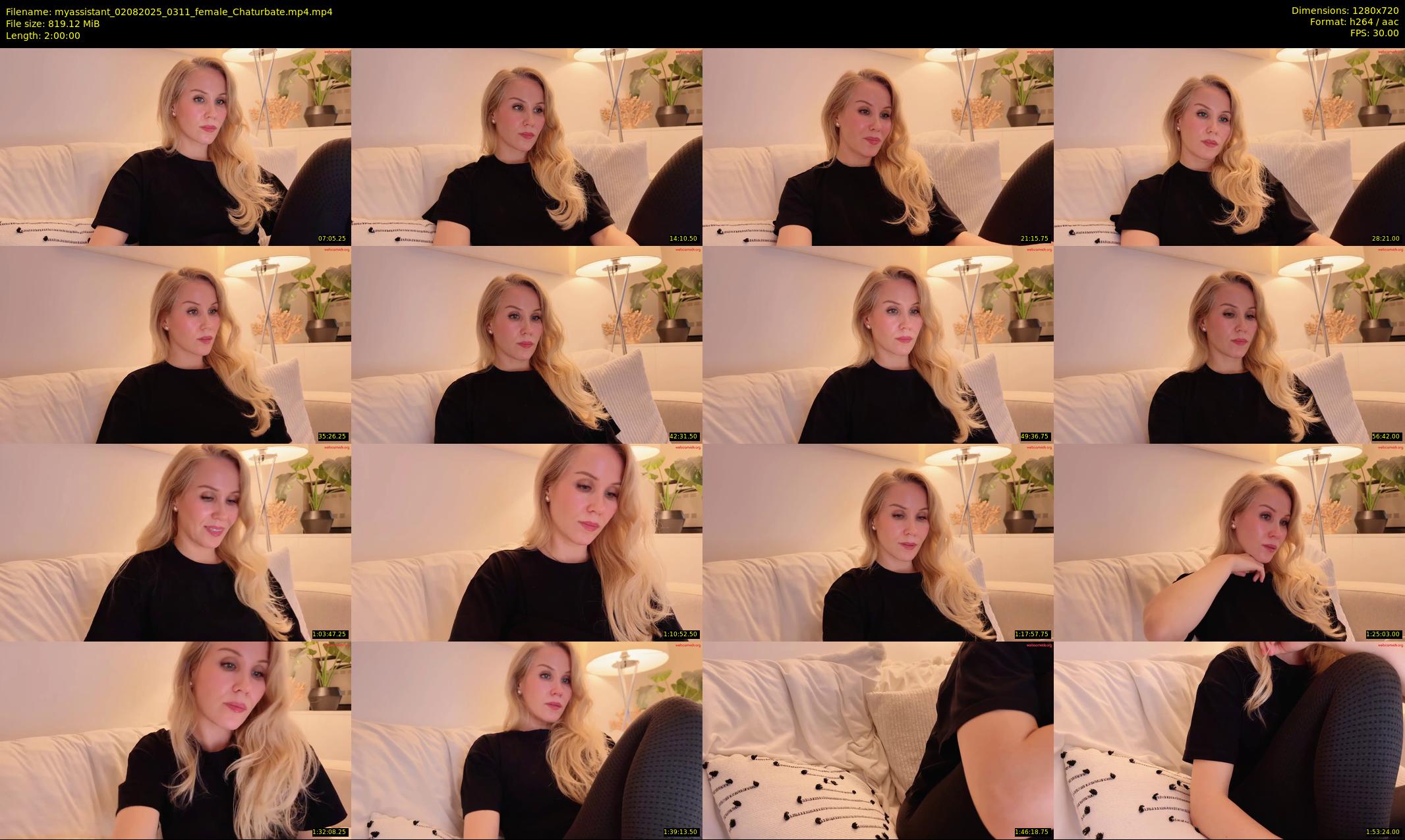 myassistant — 120 minute Chaturbate female cam show recording, 720p, Aug 2, 2025