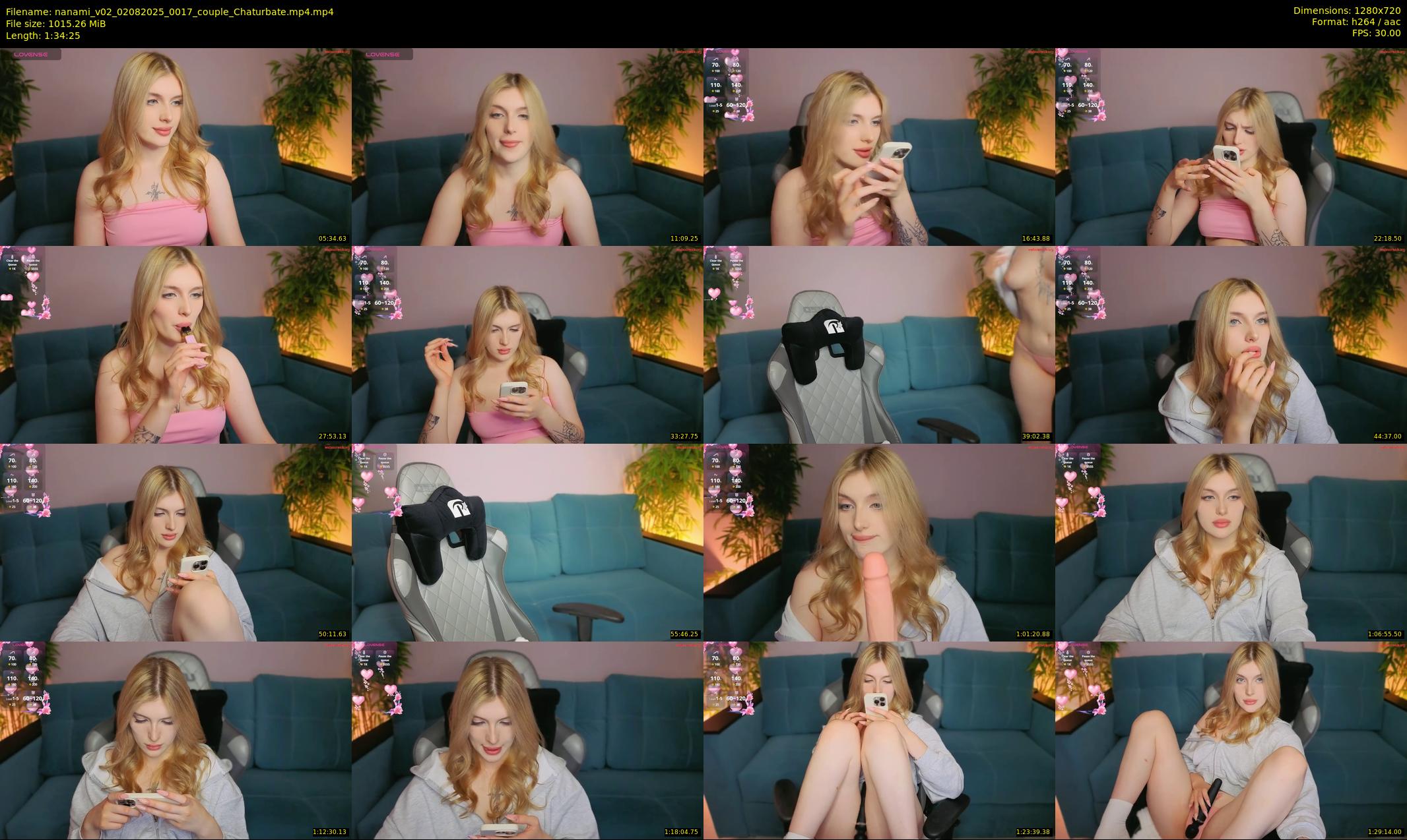nanami_v02 — 95 minute Chaturbate couple cam show recording, 720p, Aug 2, 2025