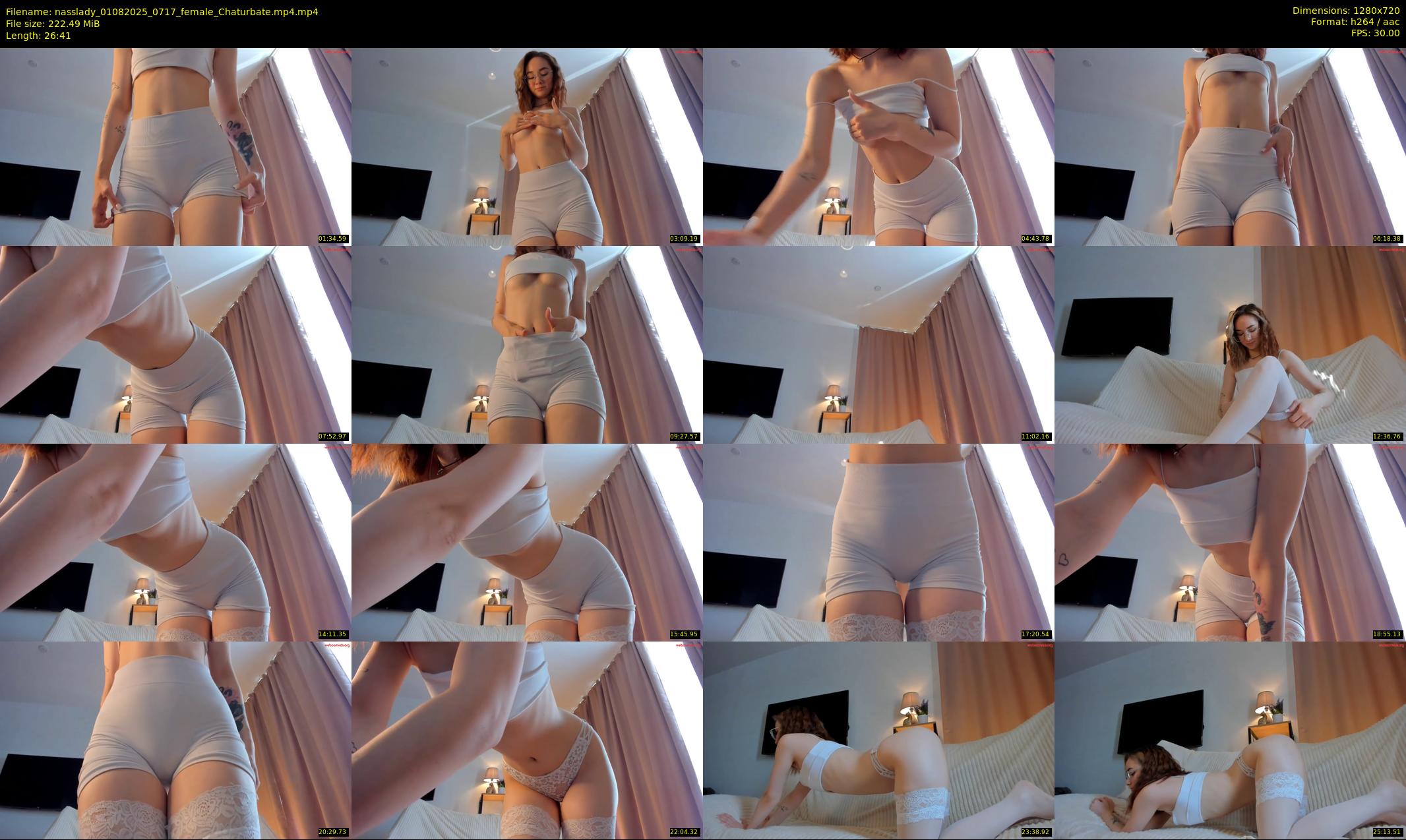 nasslady — 27 minute Chaturbate female cam show recording, 720p, Aug 1, 2025