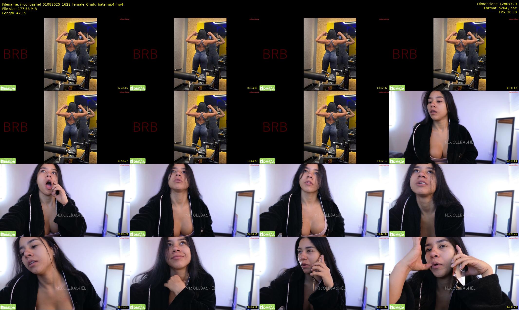 nicollbashel — 48 minute Chaturbate female cam show recording, 720p, Aug 1, 2025