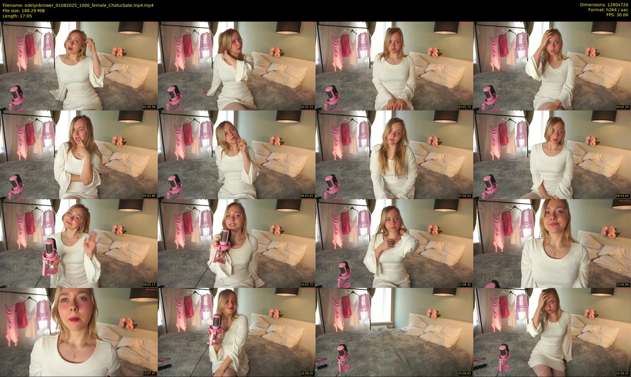 odelynbrower — 18 minute Chaturbate female cam show recording, 720p, Aug 1, 2025
