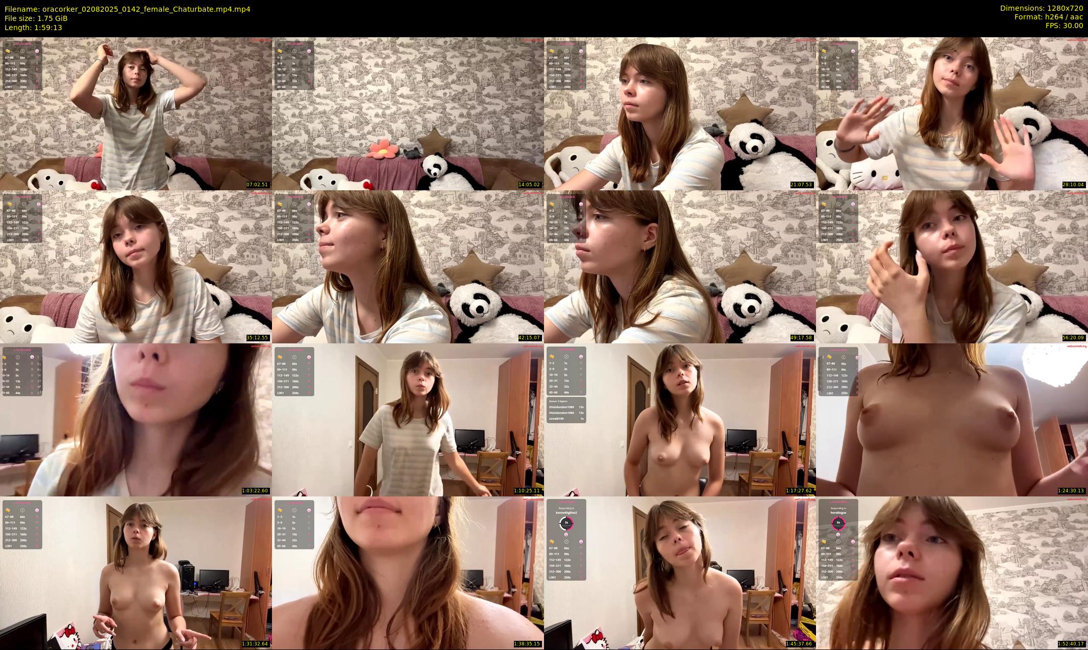 oracorker — 120 minute Chaturbate female cam show recording, 720p, Aug 2, 2025