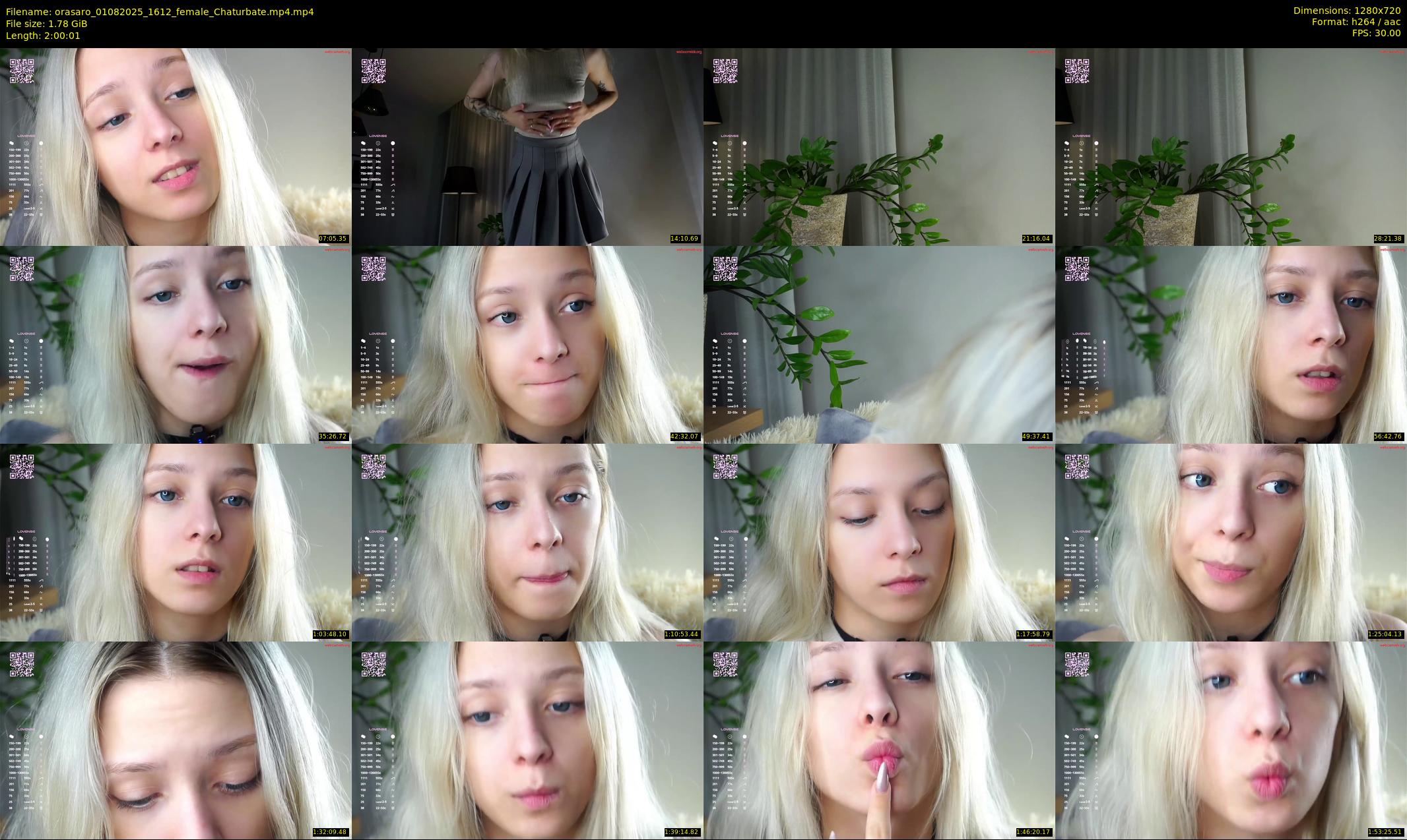 orasaro — 121 minute Chaturbate female cam show recording, 720p, Aug 1, 2025