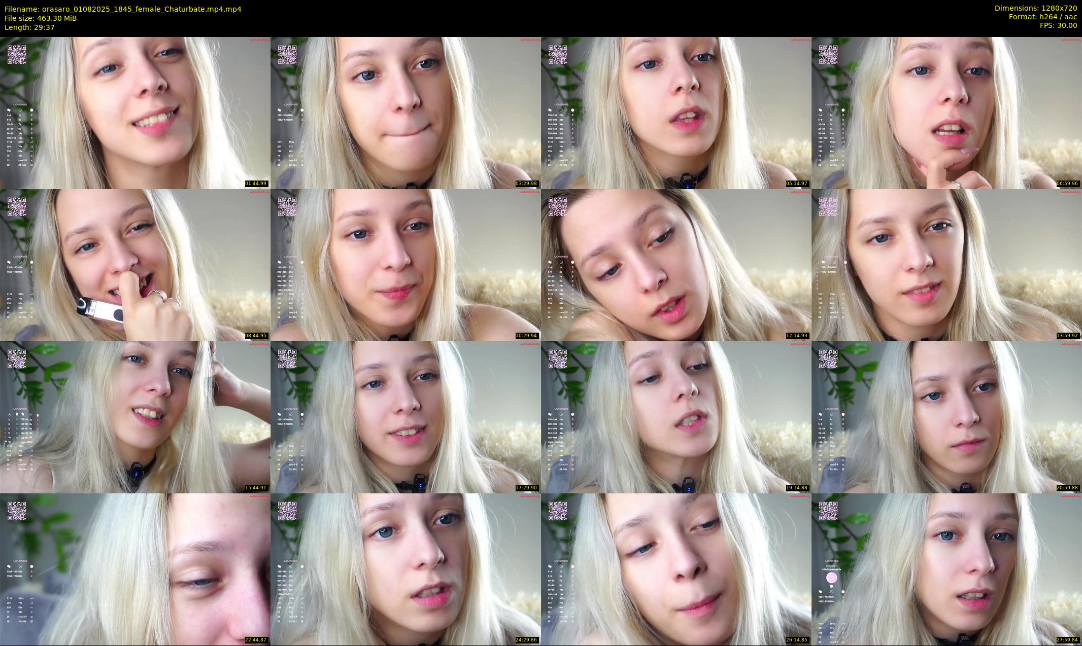 orasaro — 30 minute Chaturbate female cam show recording, 720p, Aug 1, 2025