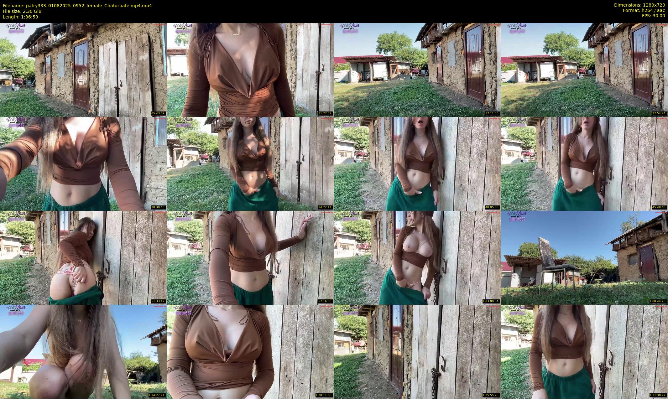 patry333 — 97 minute Chaturbate female cam show recording, 720p, Aug 1, 2025