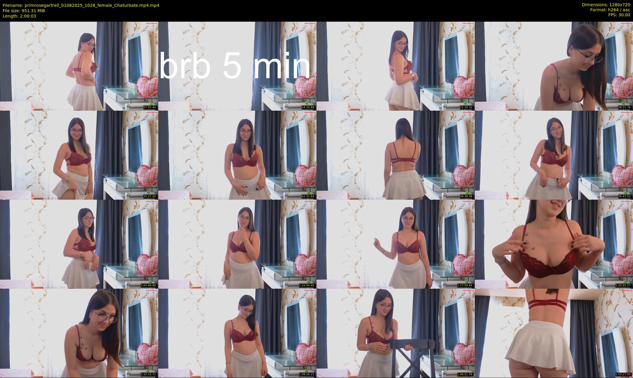primrosegartrell — 121 minute Chaturbate female cam show recording, 720p, Aug 1, 2025