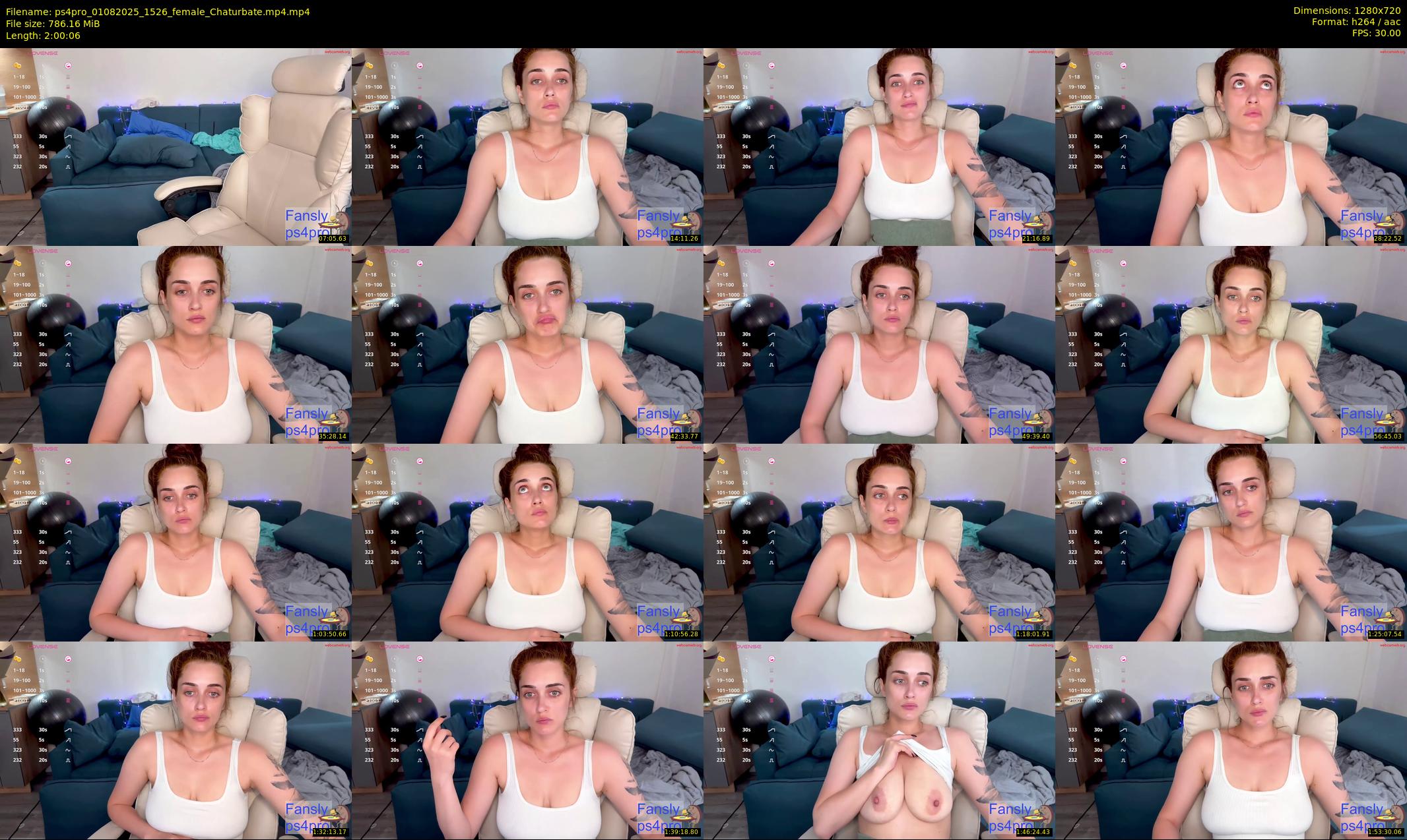 ps4pro — 121 minute Chaturbate female cam show recording, 720p, Aug 1, 2025
