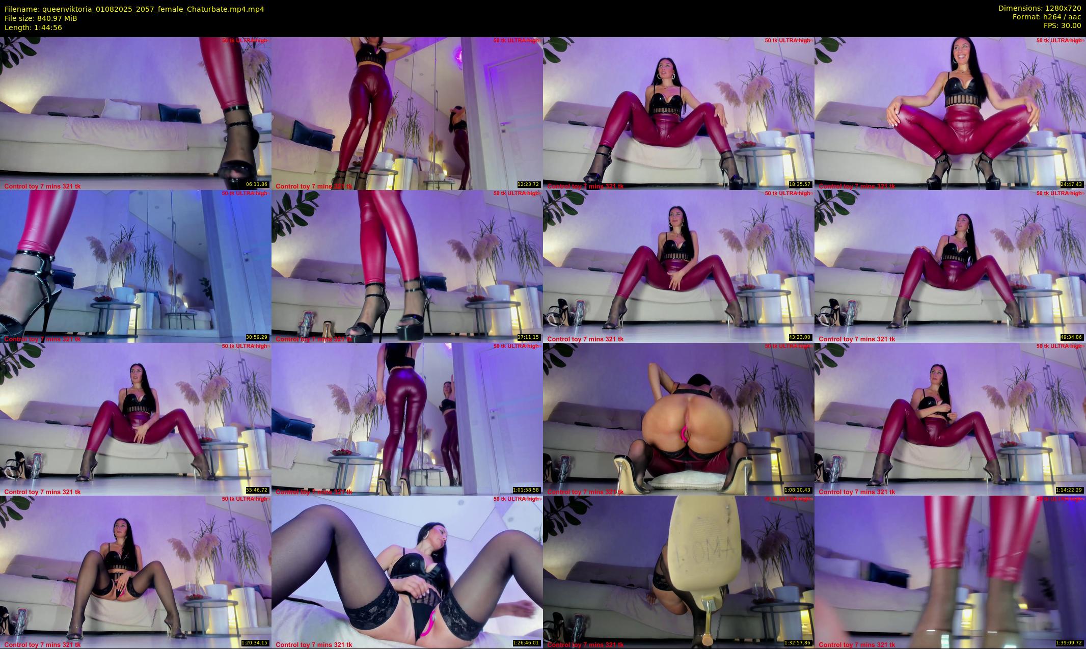 queenviktoria — 105 minute Chaturbate female cam show recording, 720p, Aug 1, 2025