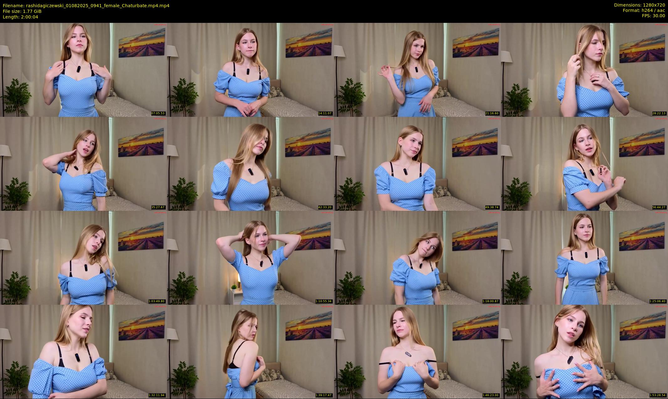 rashidagiczewski — 121 minute Chaturbate female cam show recording, 720p, Aug 1, 2025