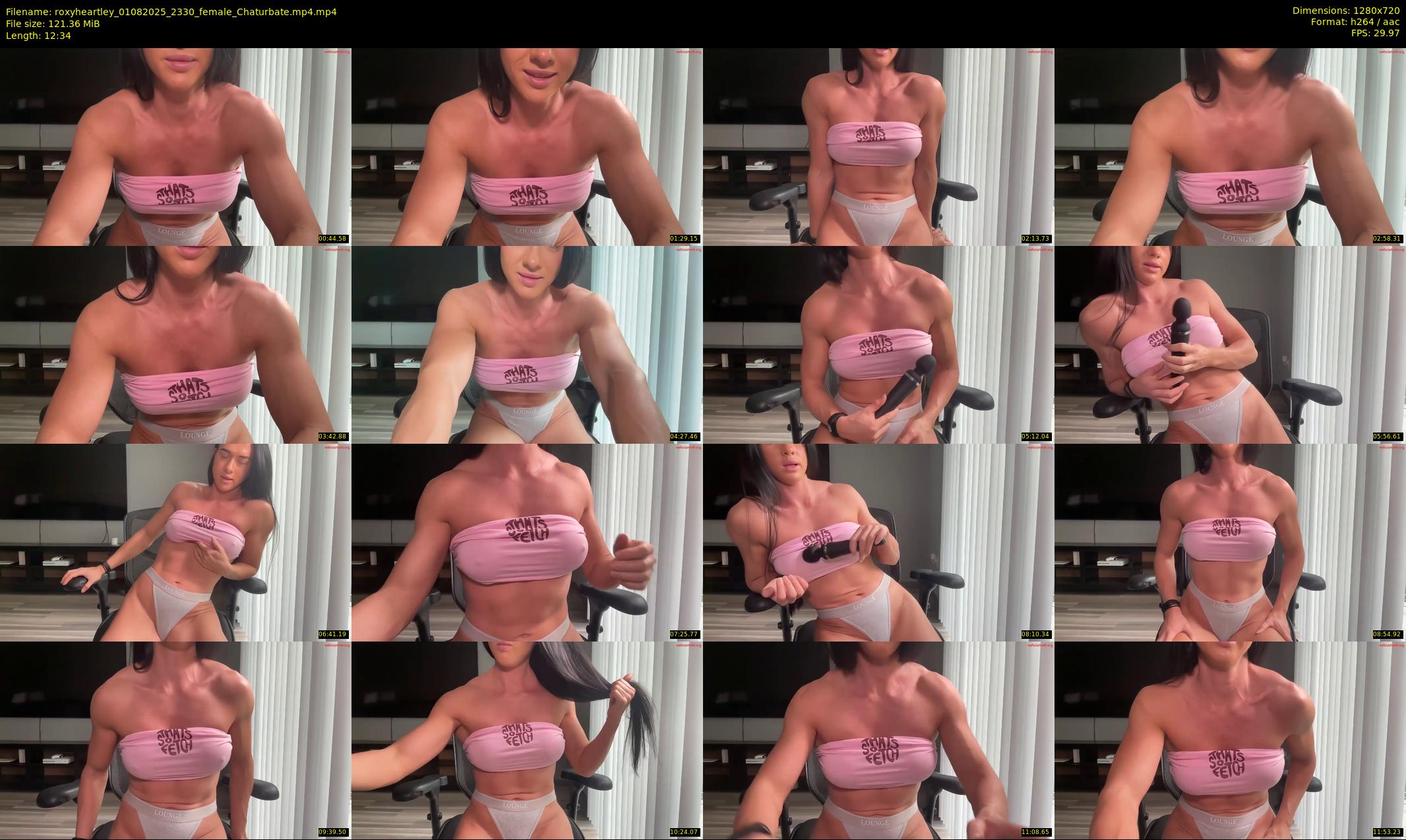 roxyheartley — 13 minute Chaturbate female cam show recording, 720p, Aug 1, 2025