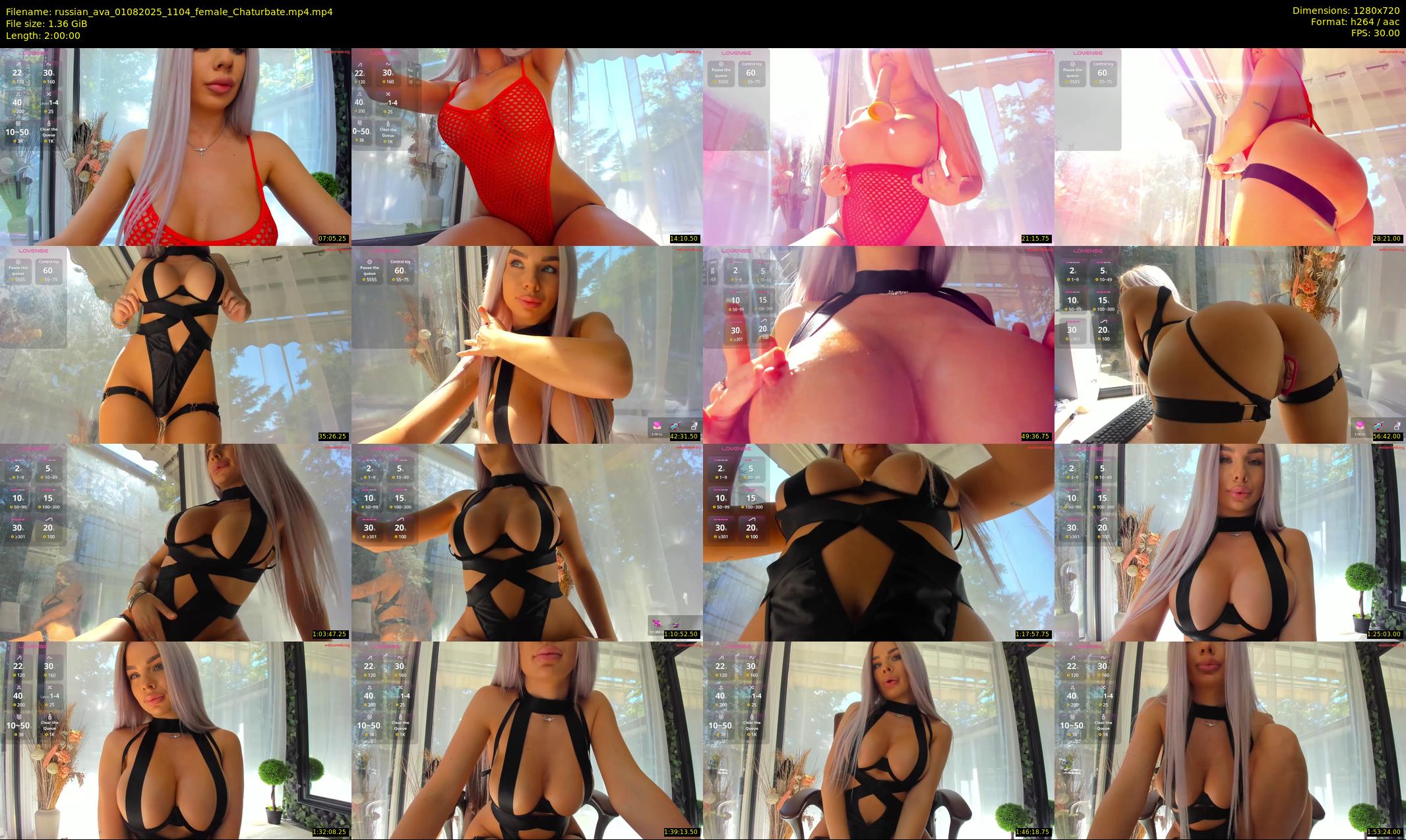 russian_ava — 120 minute Chaturbate female cam show recording, 720p, Aug 1, 2025