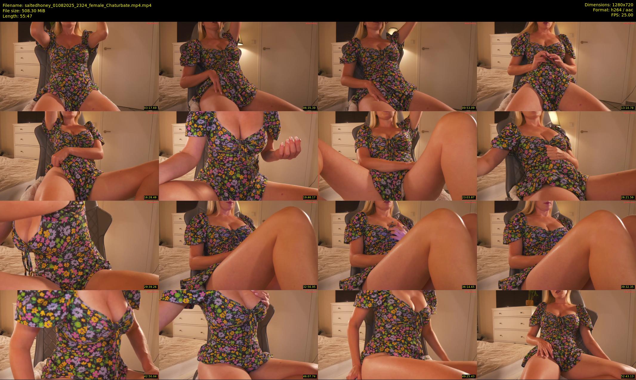saltedhoney — 56 minute Chaturbate female cam show recording, 720p, Aug 1, 2025