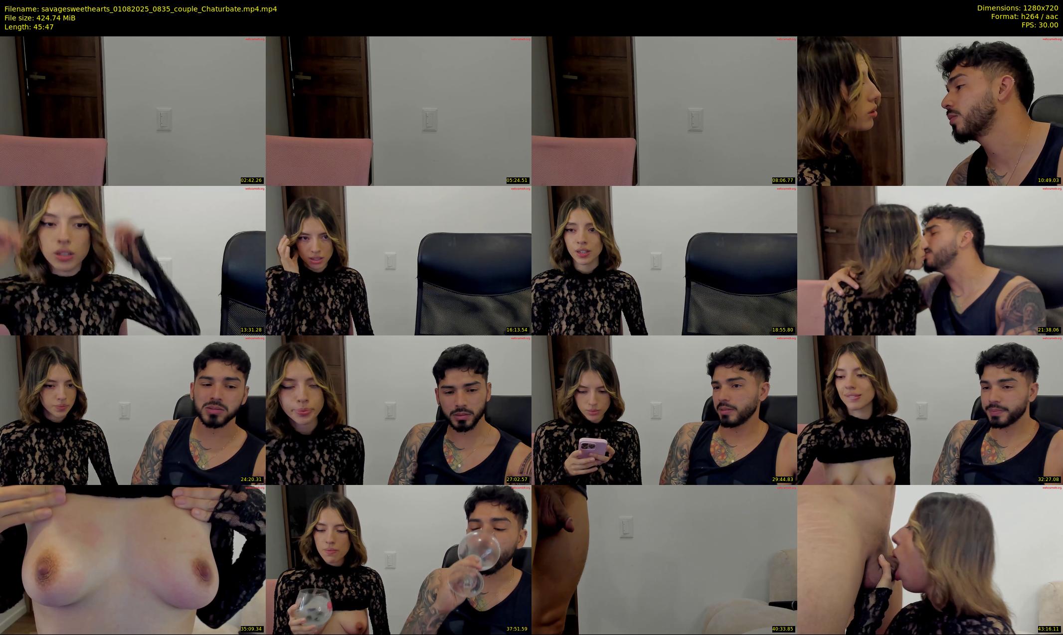 savagesweethearts — 46 minute Chaturbate couple cam show recording, 720p, Aug 1, 2025