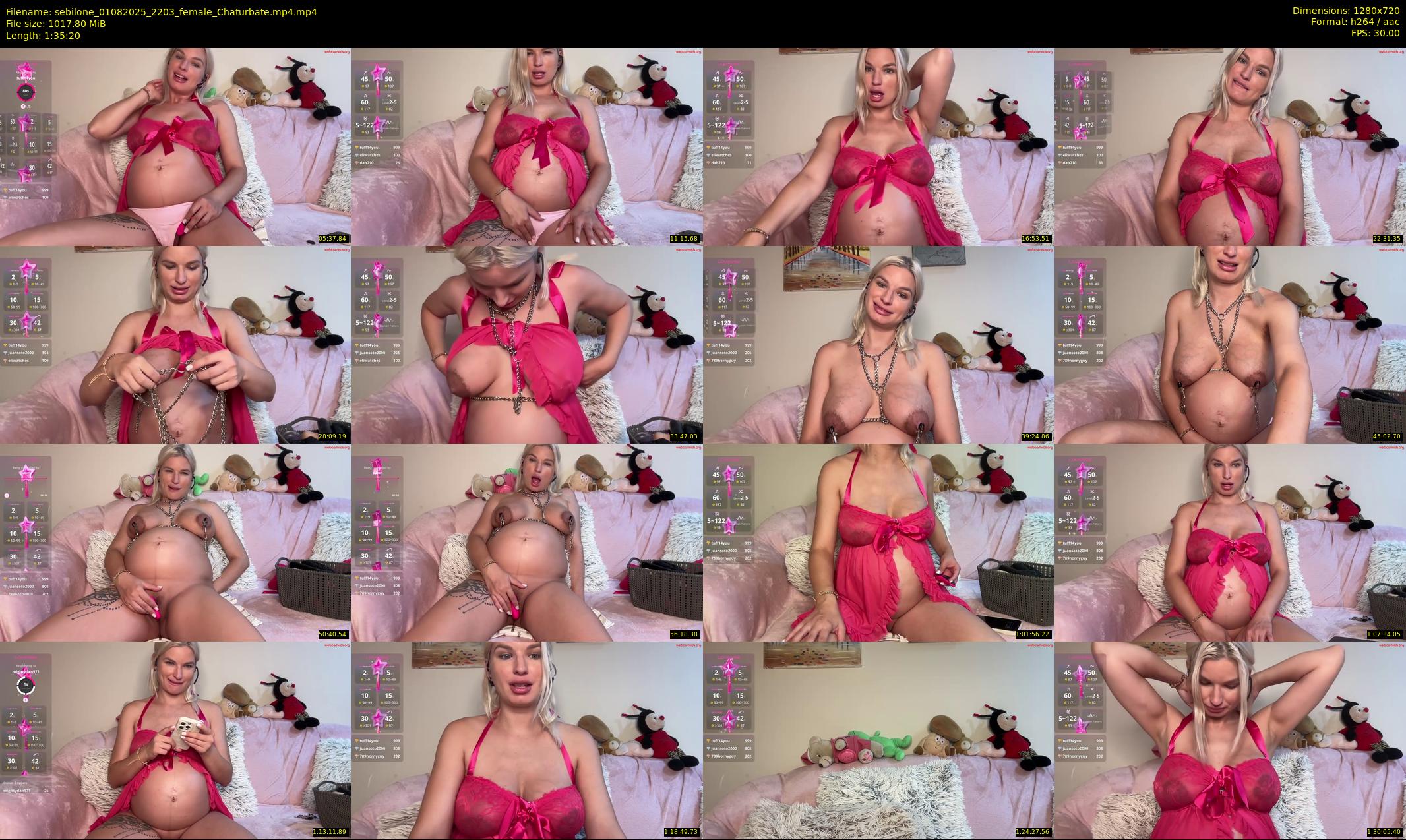 sebilone — 96 minute Chaturbate couple cam show recording, 720p, Aug 1, 2025