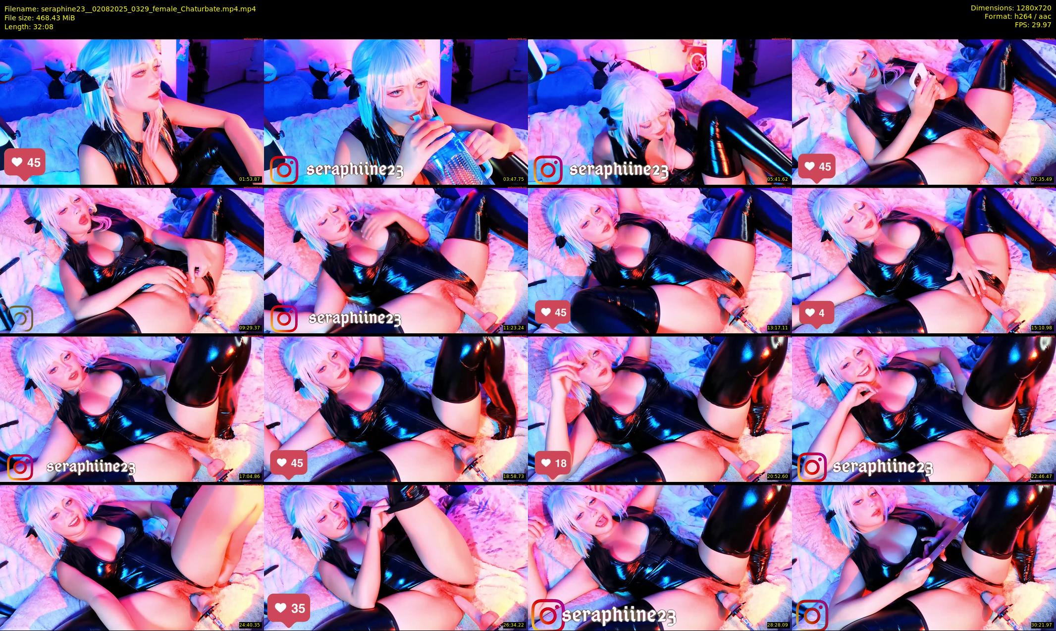 seraphine23_ — 33 minute Chaturbate female cam show recording, 720p, Aug 2, 2025