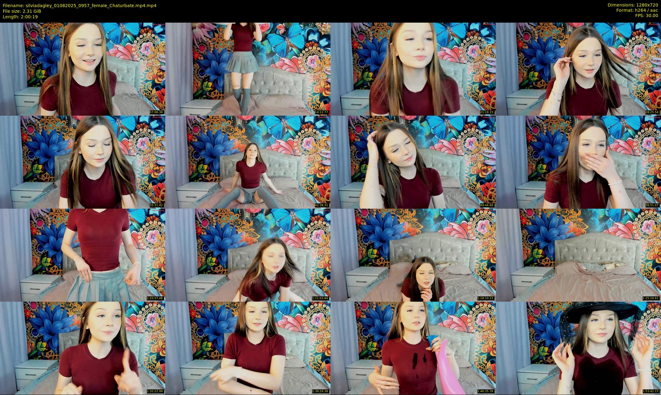 silviadagley — 121 minute Chaturbate female cam show recording, 720p, Aug 1, 2025