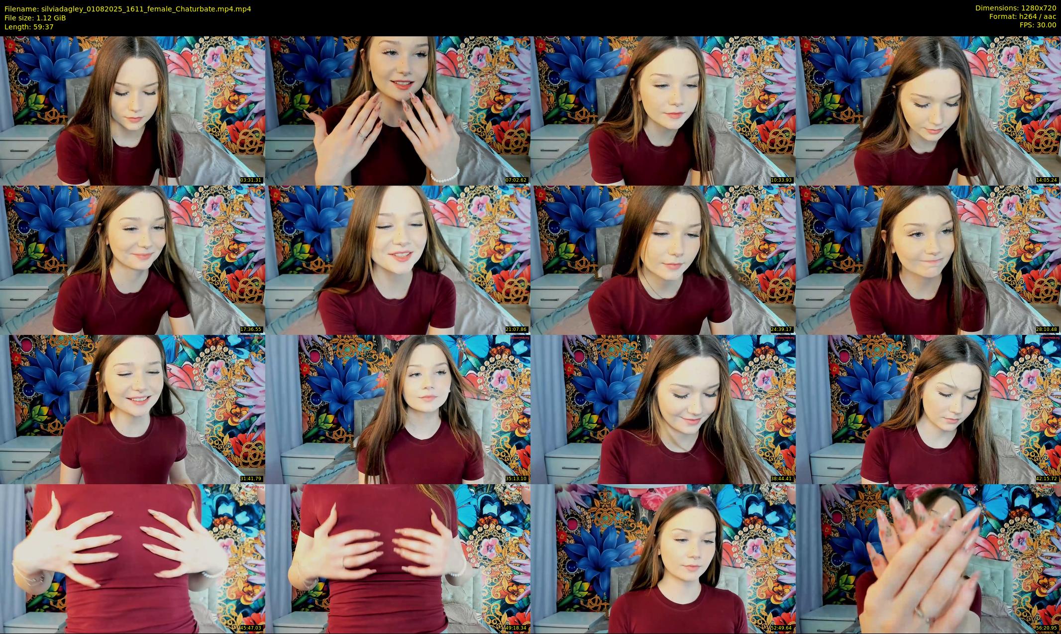 silviadagley — 60 minute Chaturbate female cam show recording, 720p, Aug 1, 2025