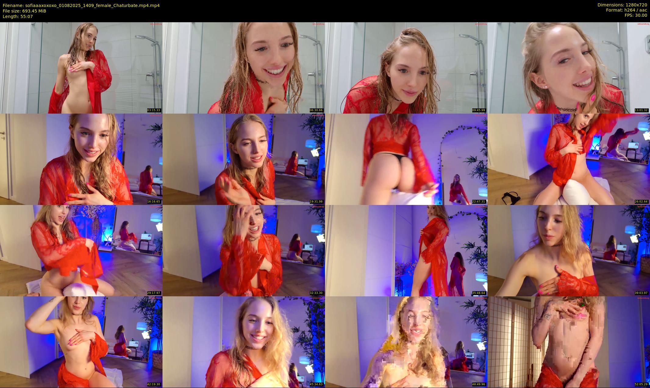 sofiaaaxoxoxo — 56 minute Chaturbate female cam show recording, 720p, Aug 1, 2025