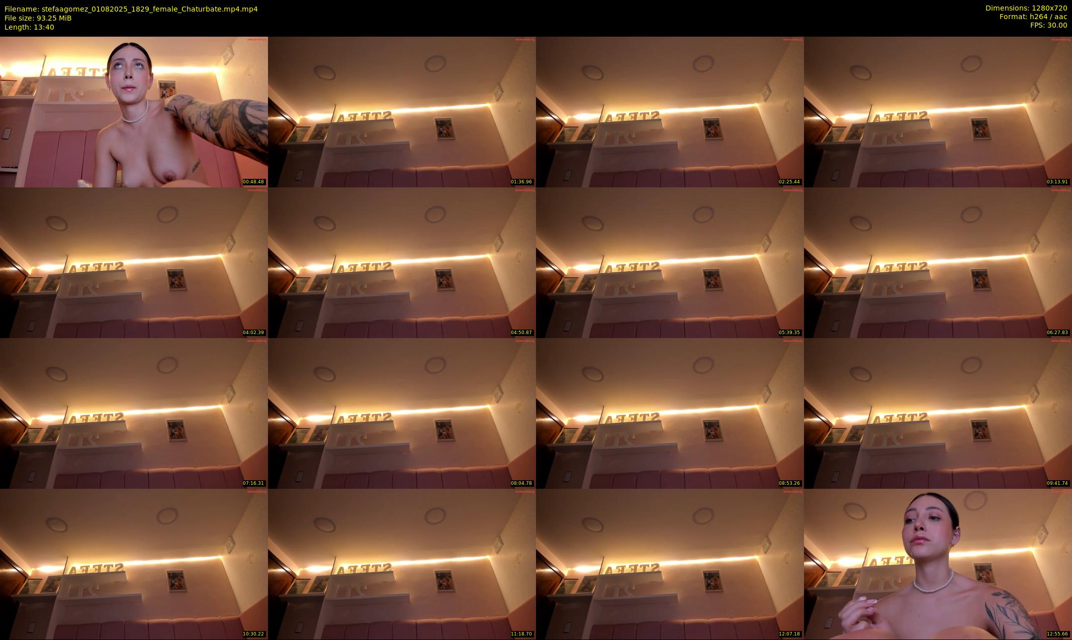 stefaagomez — 14 minute Chaturbate female cam show recording, 720p, Aug 1, 2025