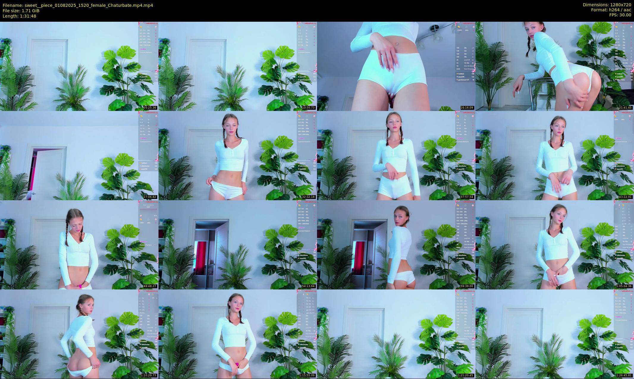 sweet__piece — 92 minute Chaturbate female cam show recording, 720p, Aug 1, 2025