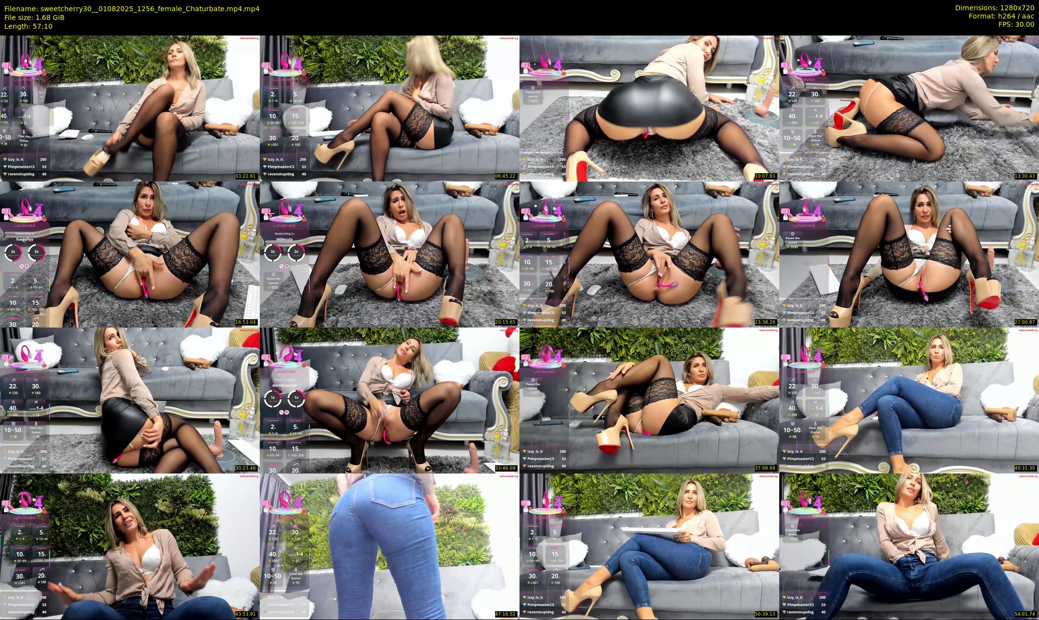 sweetcherry30_ — 58 minute Chaturbate female cam show recording, 720p, Aug 1, 2025