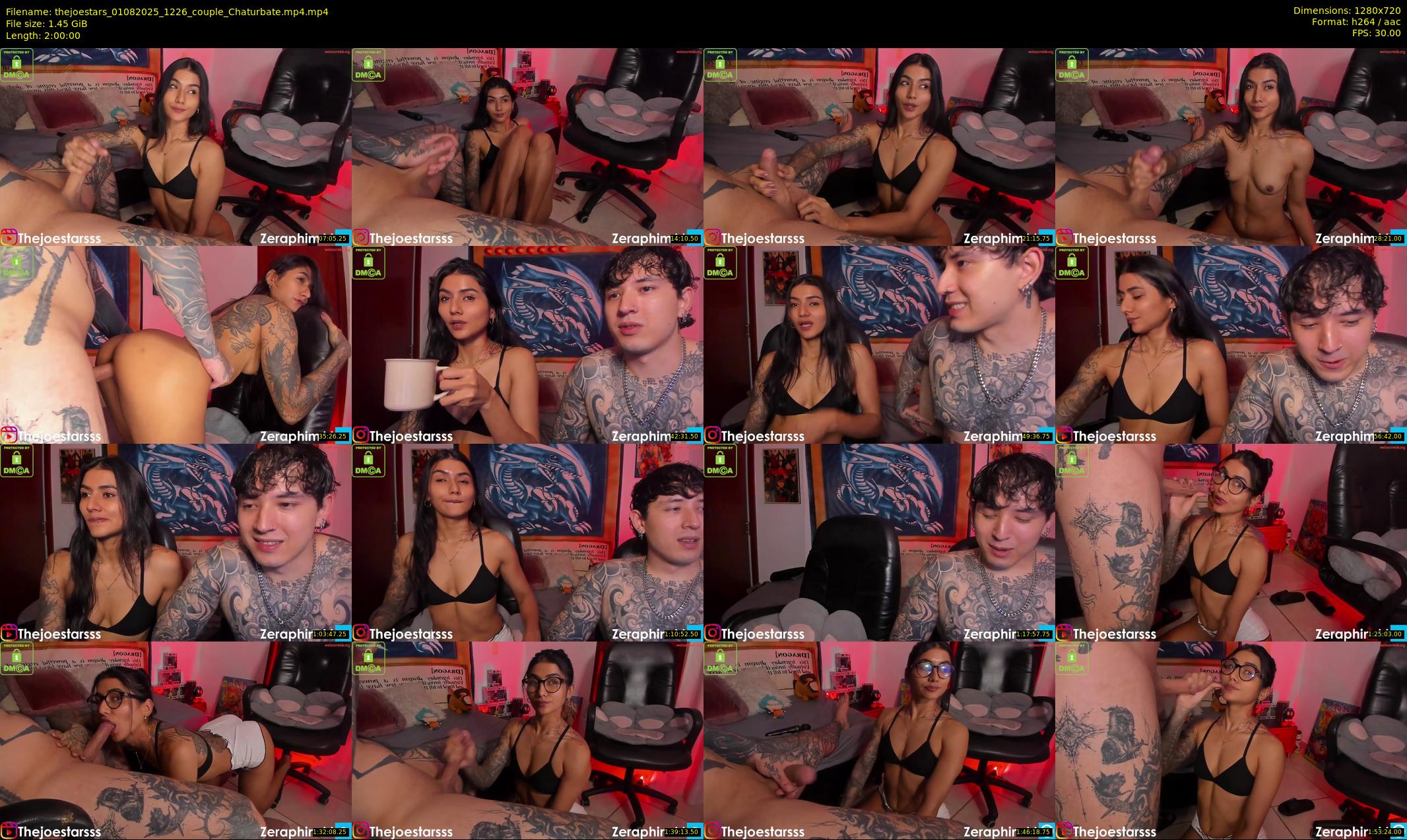 thejoestars — 120 minute Chaturbate couple cam show recording, 720p, Aug 1, 2025