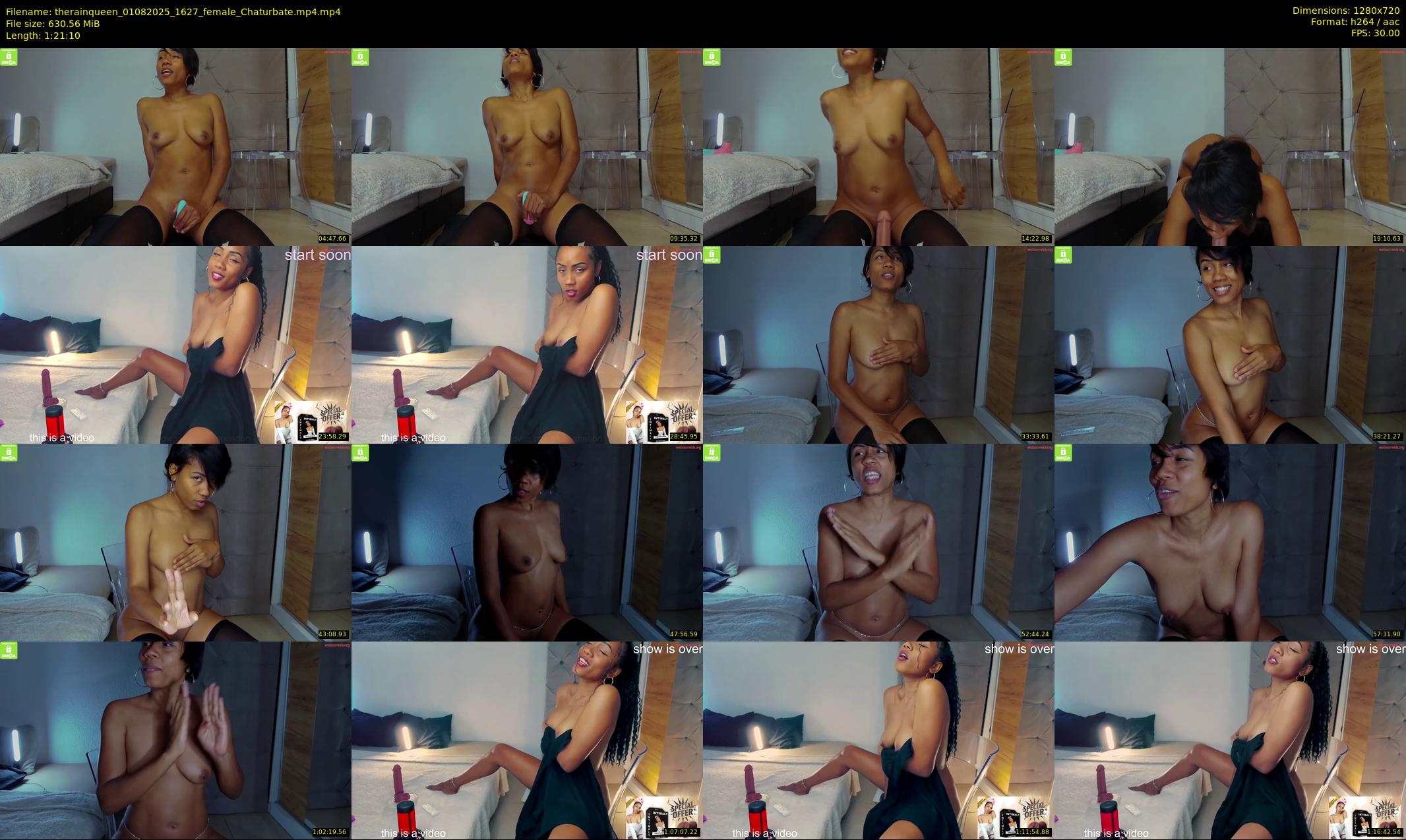 therainqueen — 82 minute Chaturbate female cam show recording, 720p, Aug 1, 2025