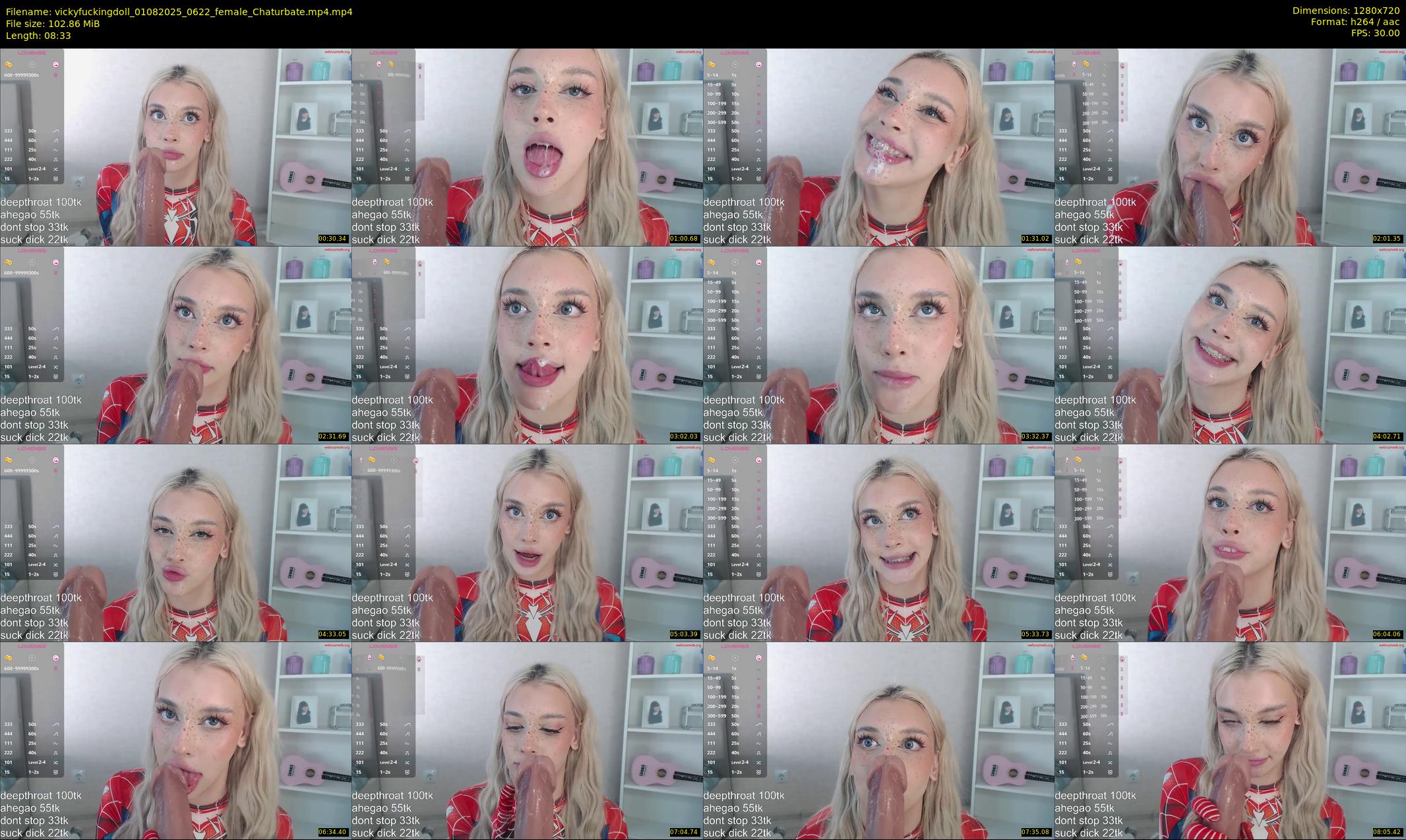 vickyfuckingdoll — 9 minute Chaturbate female cam show recording, 720p, Aug 1, 2025