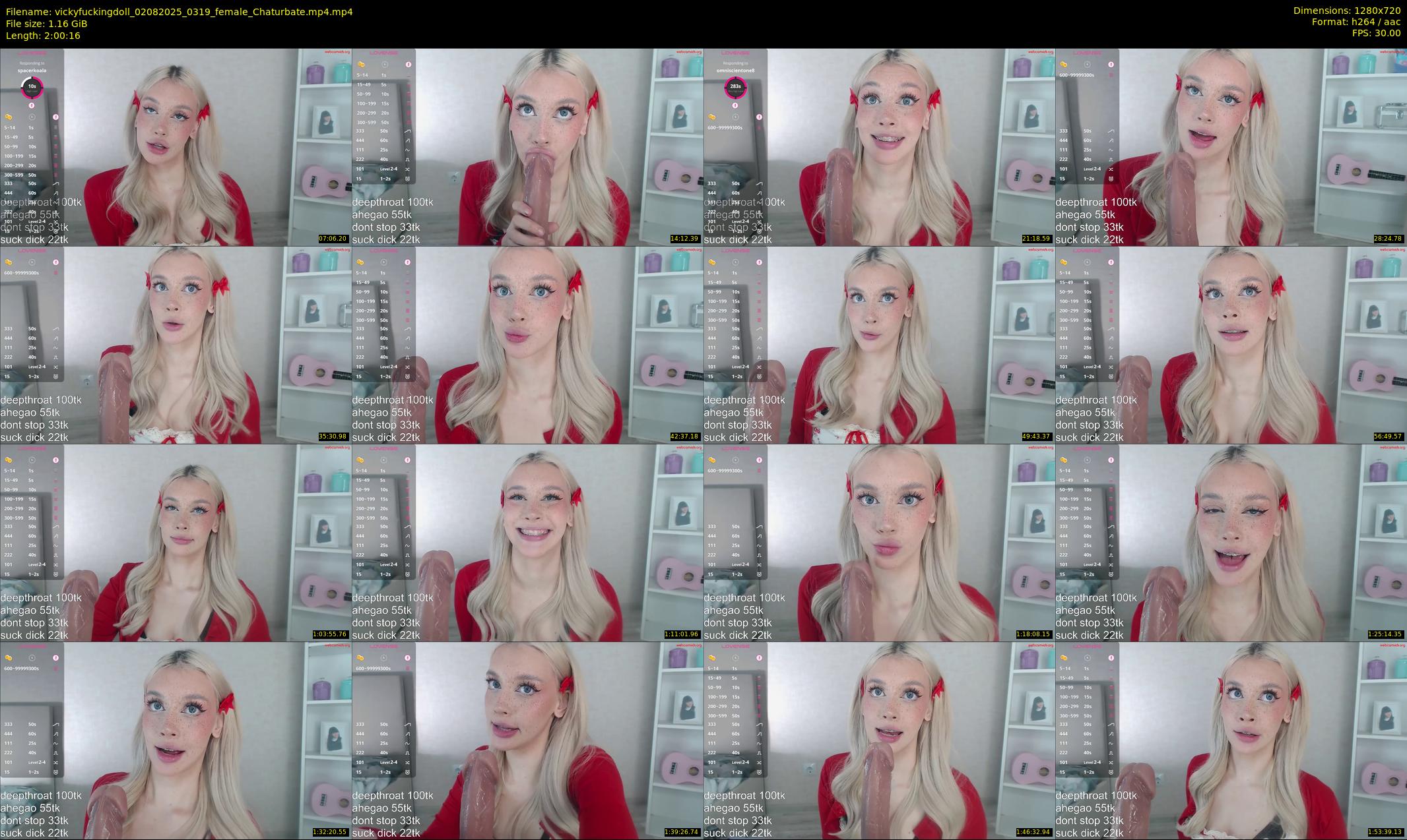 vickyfuckingdoll — 121 minute Chaturbate female cam show recording, 720p, Aug 2, 2025