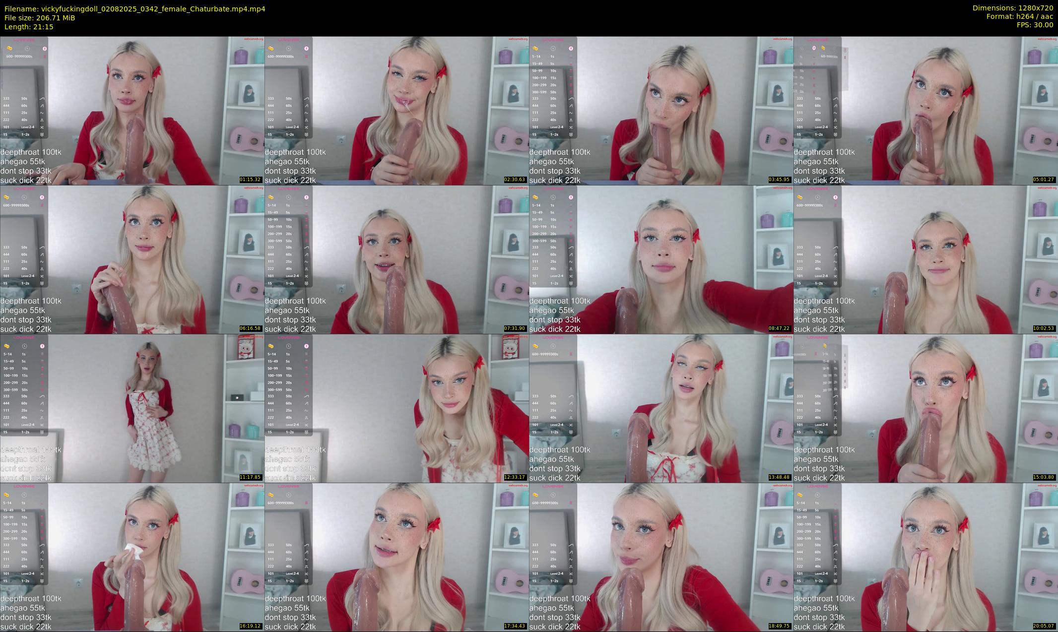 vickyfuckingdoll — 22 minute Chaturbate female cam show recording, 720p, Aug 2, 2025