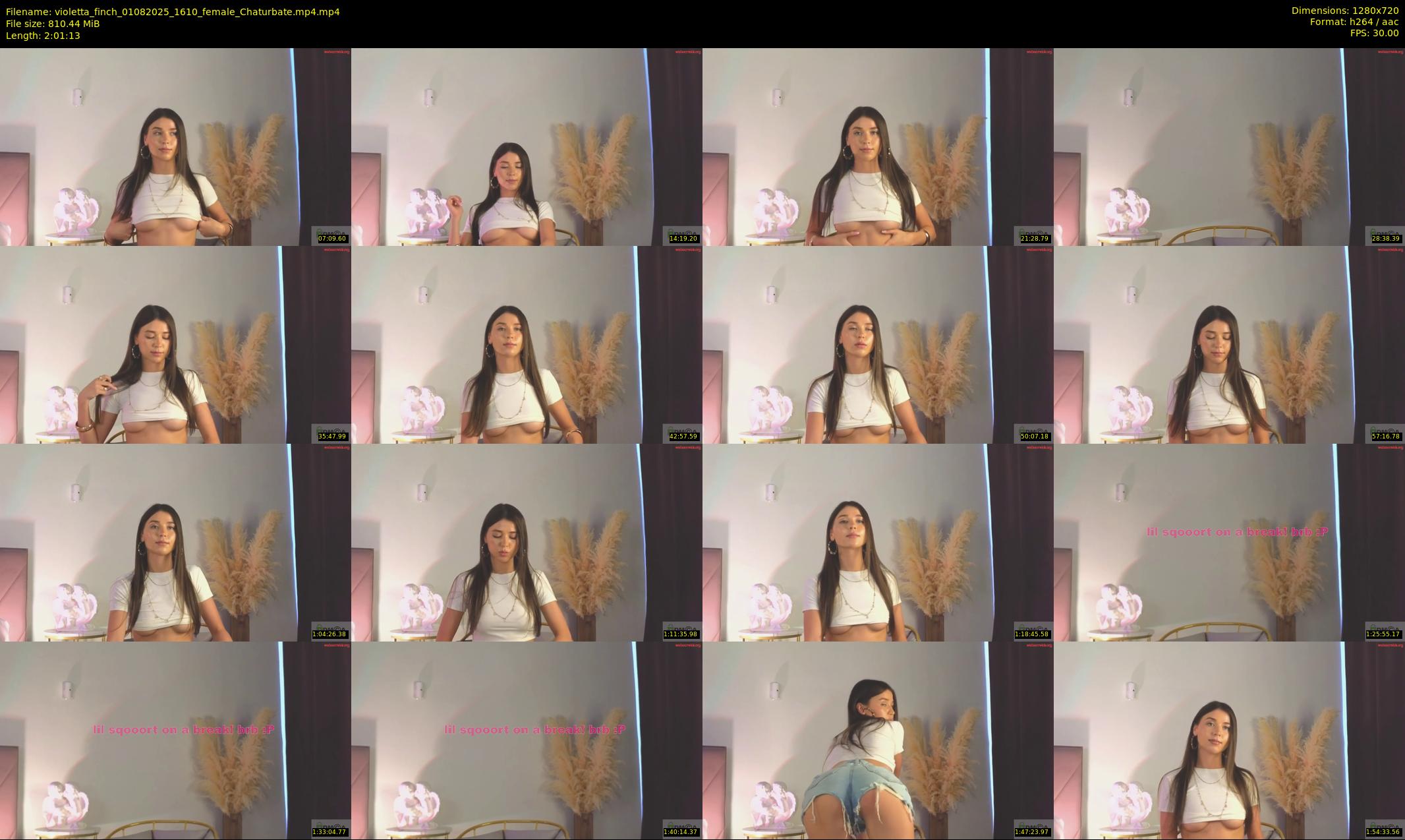 violetta_finch — 122 minute Chaturbate female cam show recording, 720p, Aug 1, 2025