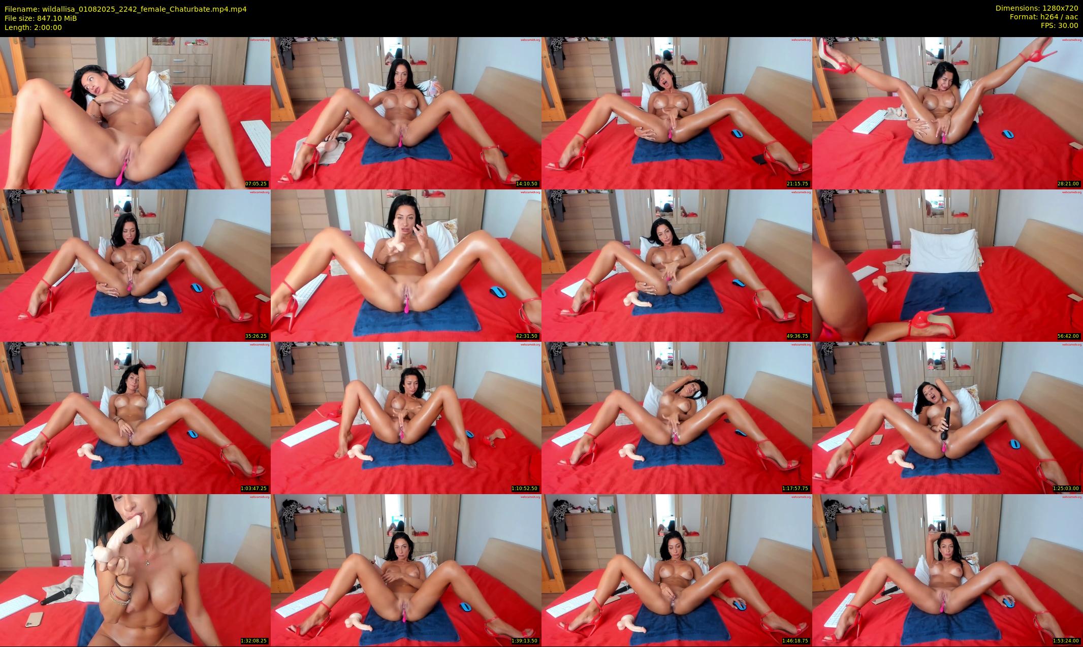 wildallisa — 120 minute Chaturbate female cam show recording, 720p, Aug 1, 2025