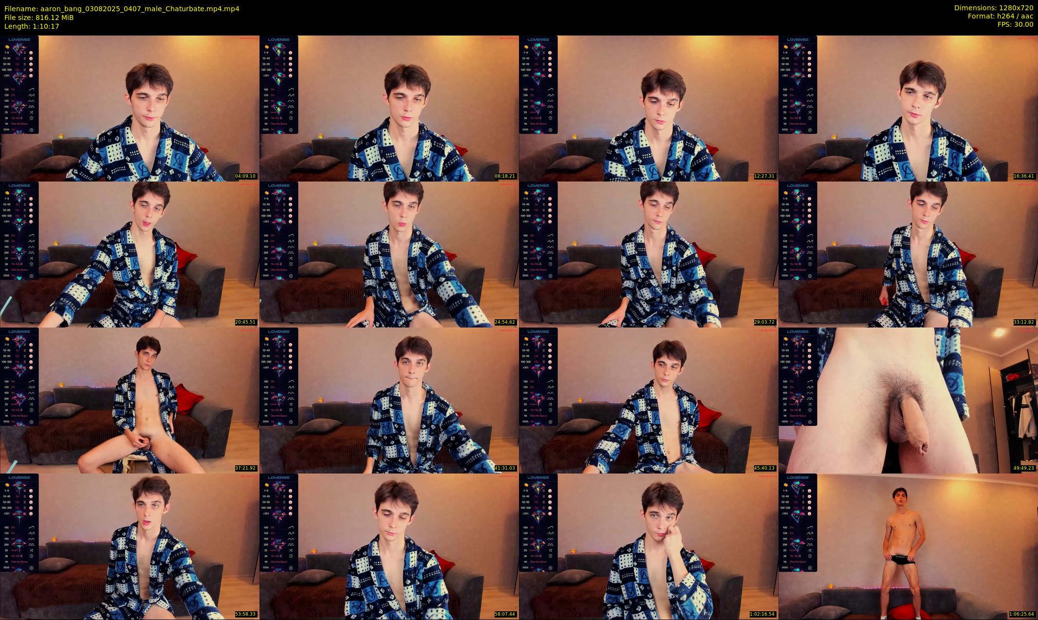 aaron_bang — 71 minute Chaturbate male cam show recording, 720p, Aug 3, 2025