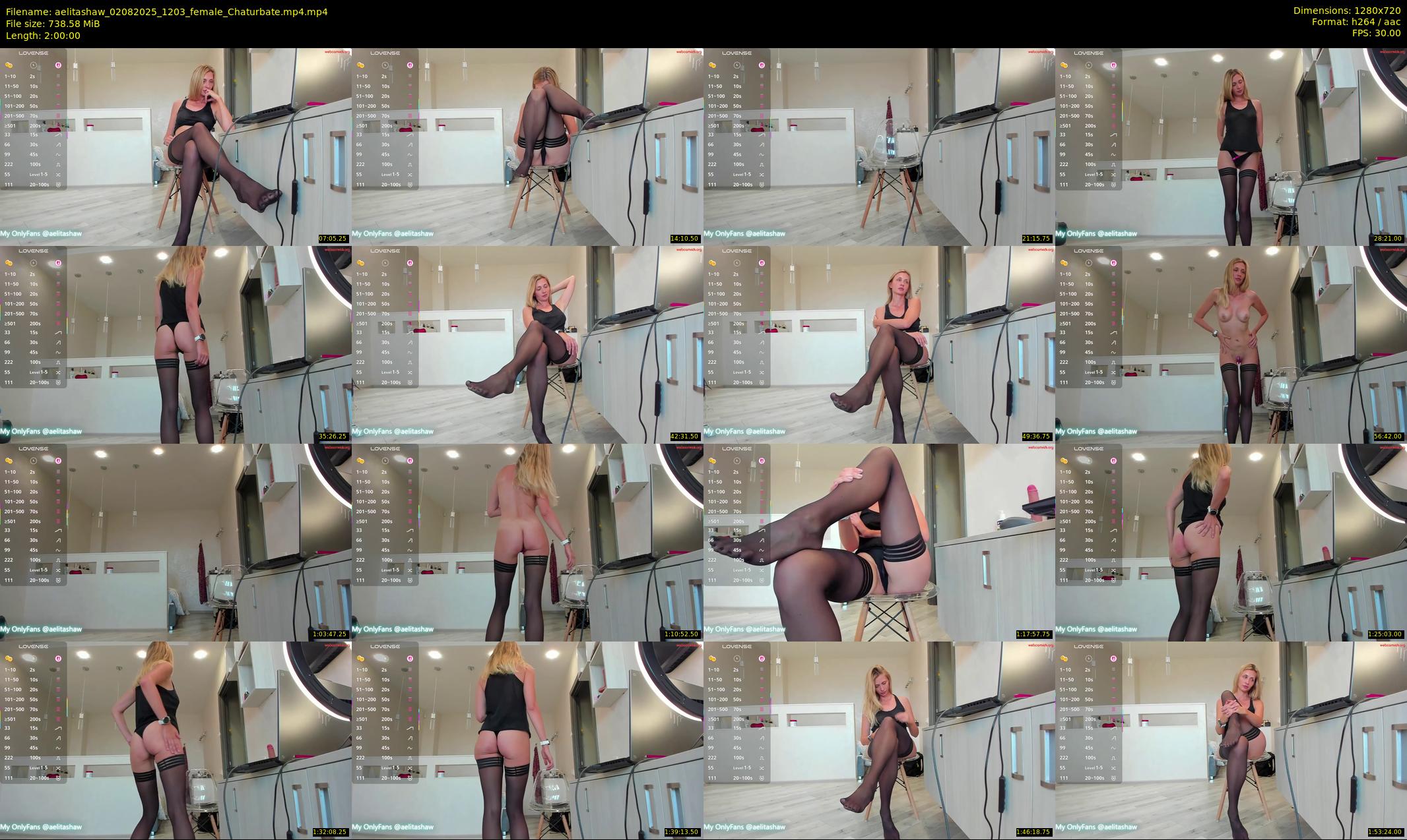 aelitashaw — 120 minute Chaturbate female cam show recording, 720p, Aug 2, 2025