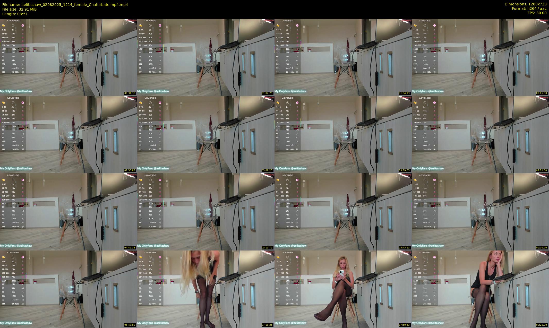 aelitashaw — 9 minute Chaturbate female cam show recording, 720p, Aug 2, 2025