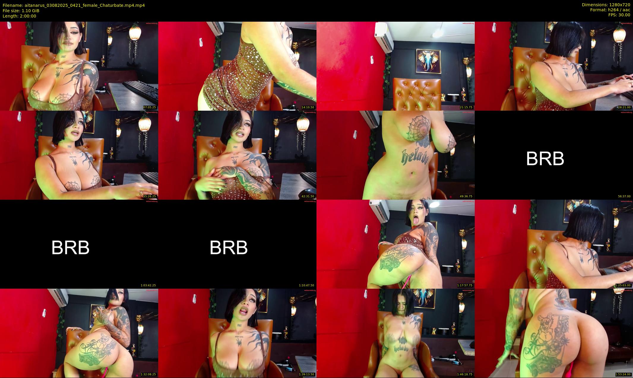 aitanarus — 120 minute Chaturbate female cam show recording, 720p, Aug 3, 2025