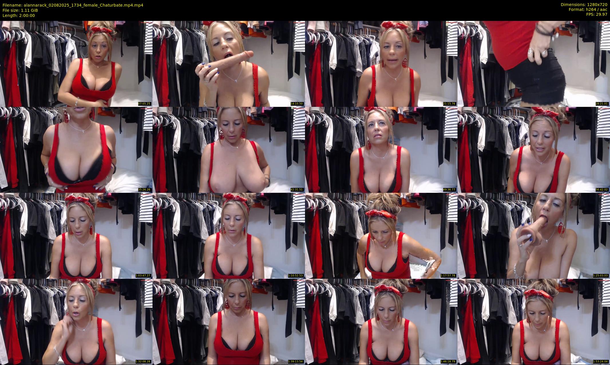alannarack — 120 minute Chaturbate female cam show recording, 720p, Aug 2, 2025