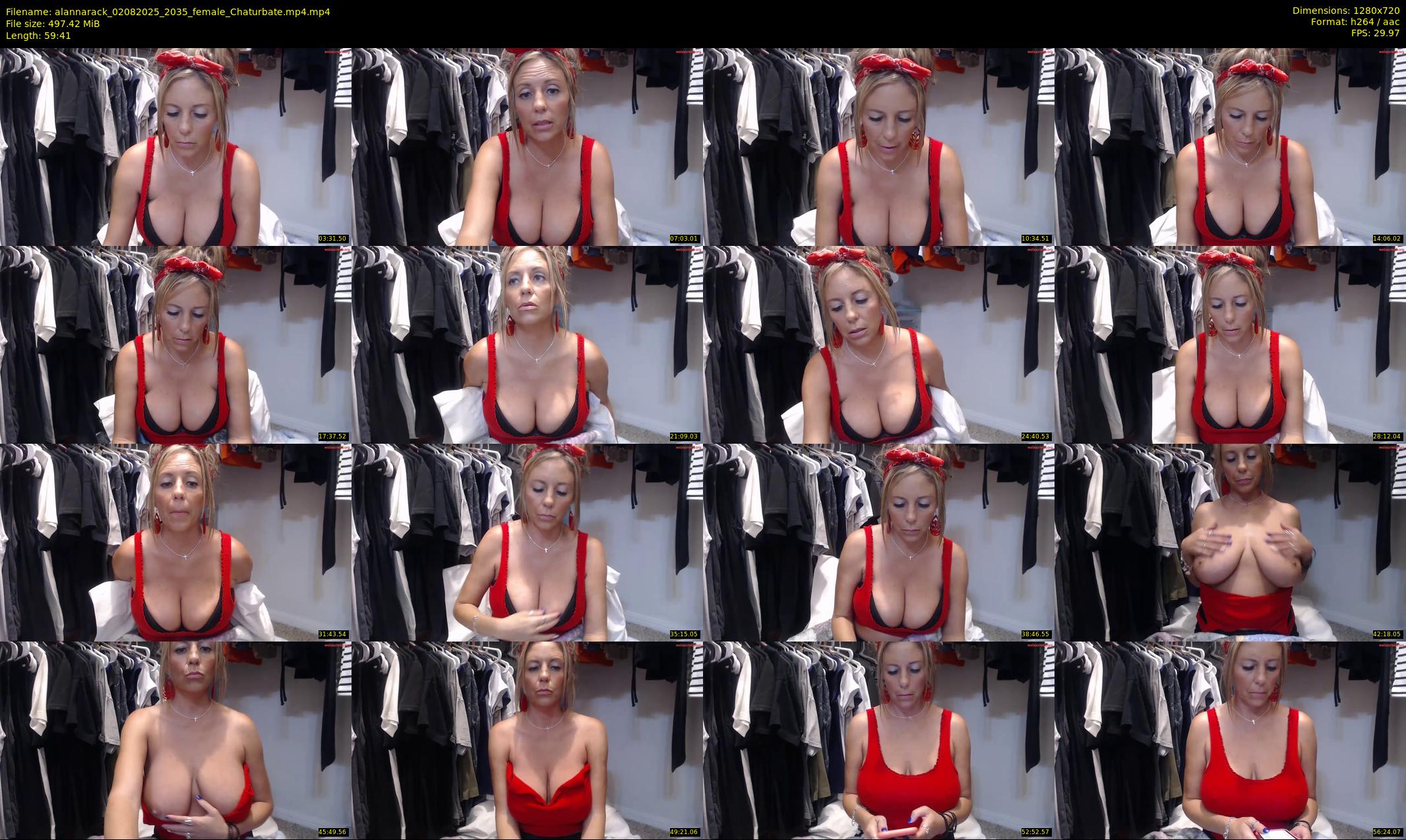 alannarack — 60 minute Chaturbate female cam show recording, 720p, Aug 2, 2025