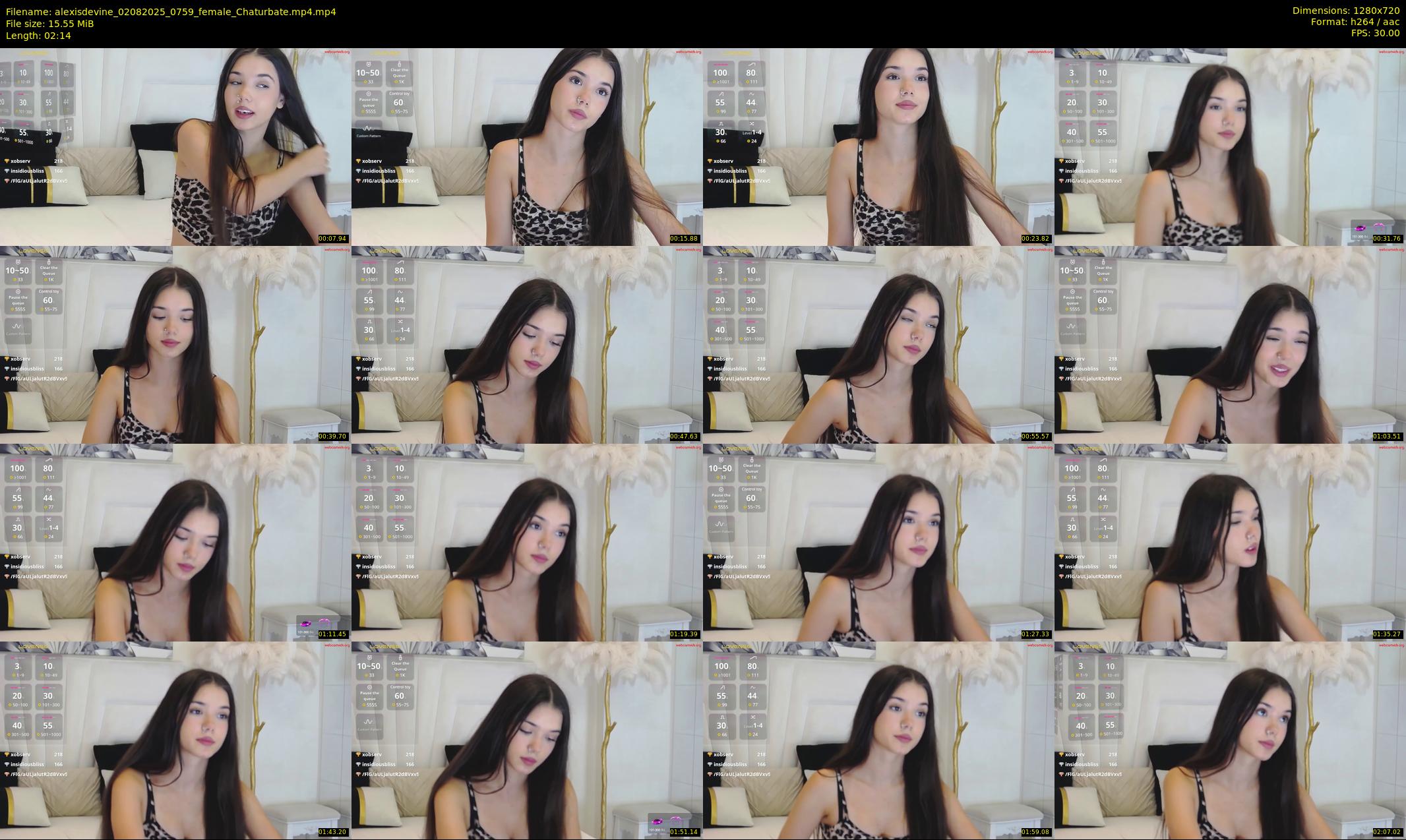alexisdevine — 3 minute Chaturbate female cam show recording, 720p, Aug 2, 2025