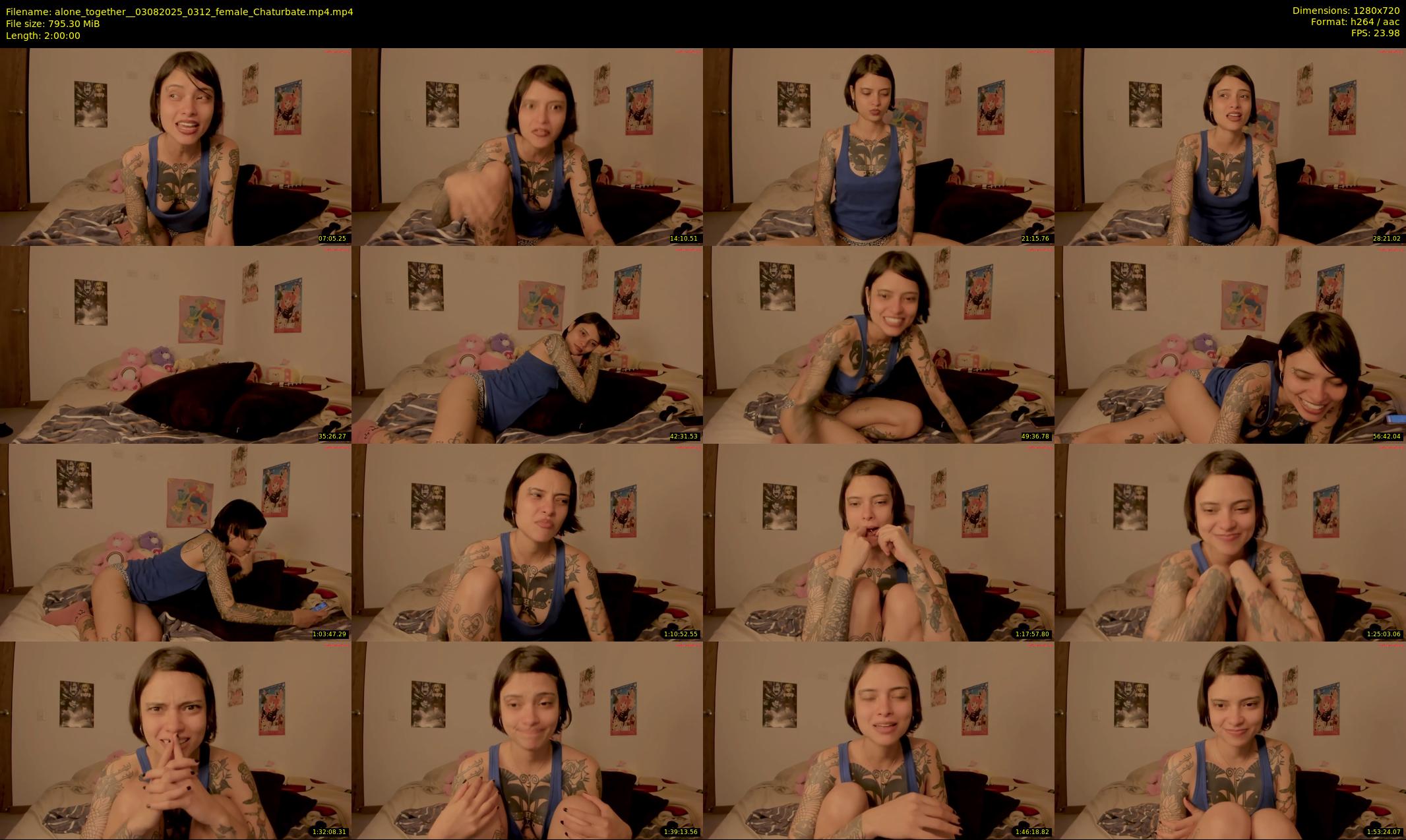 alone_together_ — 120 minute Chaturbate female cam show recording, 720p, Aug 3, 2025