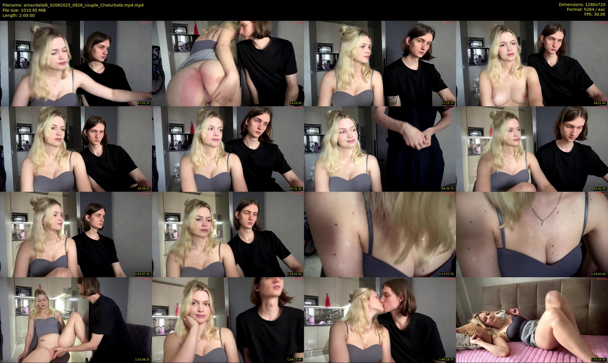 amandatalk — 120 minute Chaturbate couple cam show recording, 720p, Aug 2, 2025
