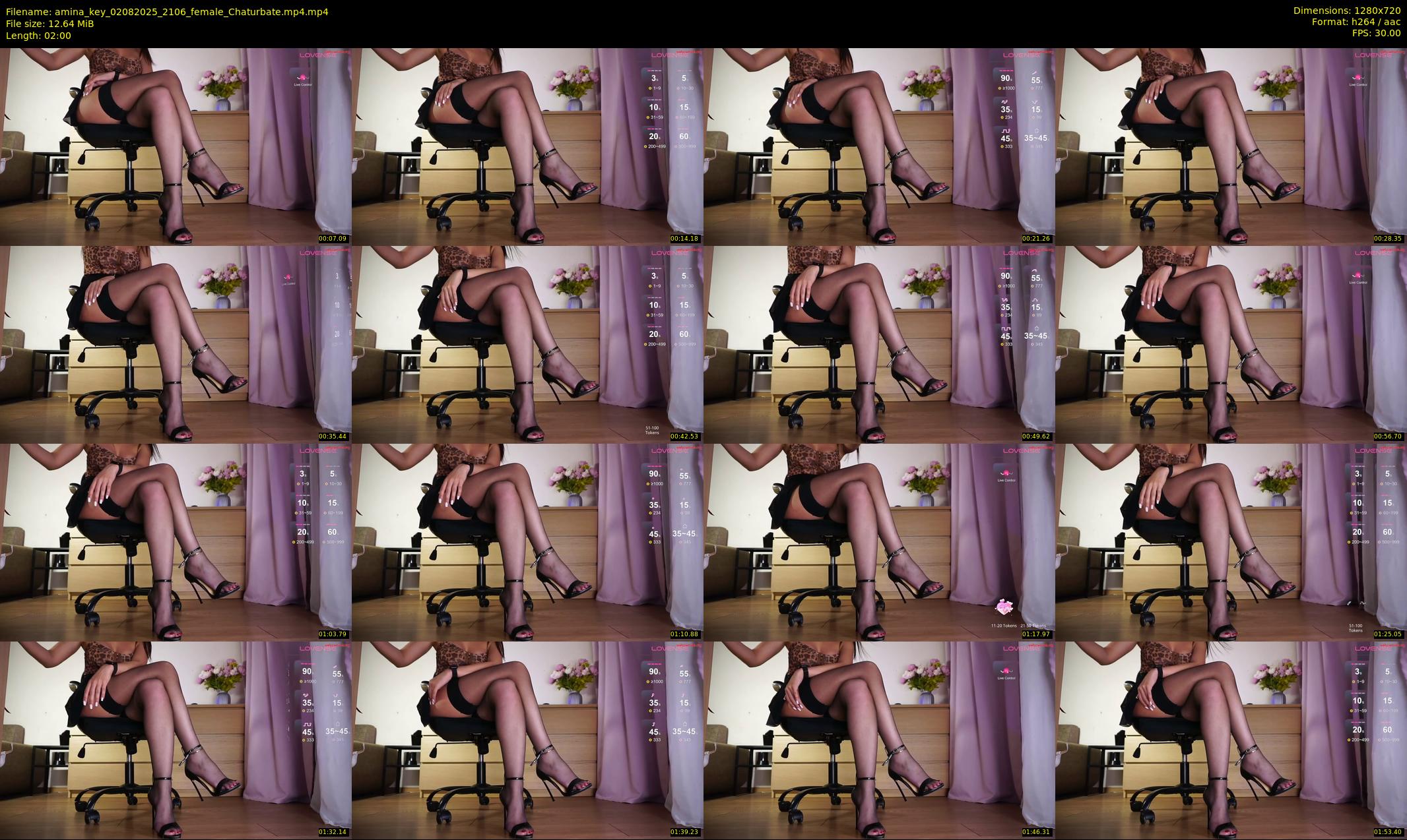 amina_key — 2 minute Chaturbate female cam show recording, 720p, Aug 2, 2025