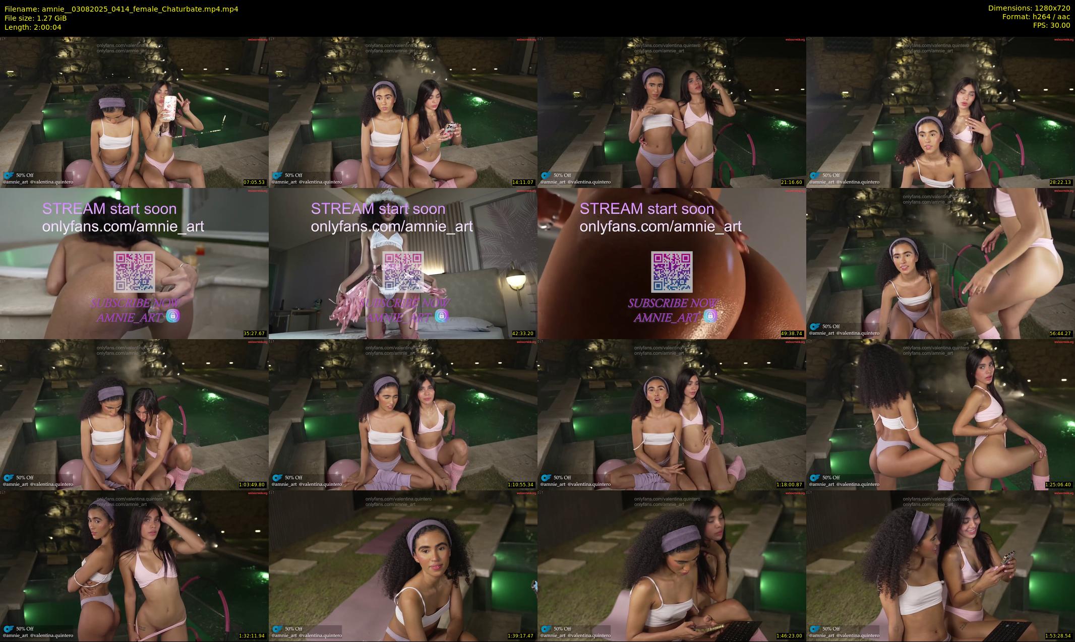 amnie_ — 121 minute Chaturbate female cam show recording, 720p, Aug 3, 2025