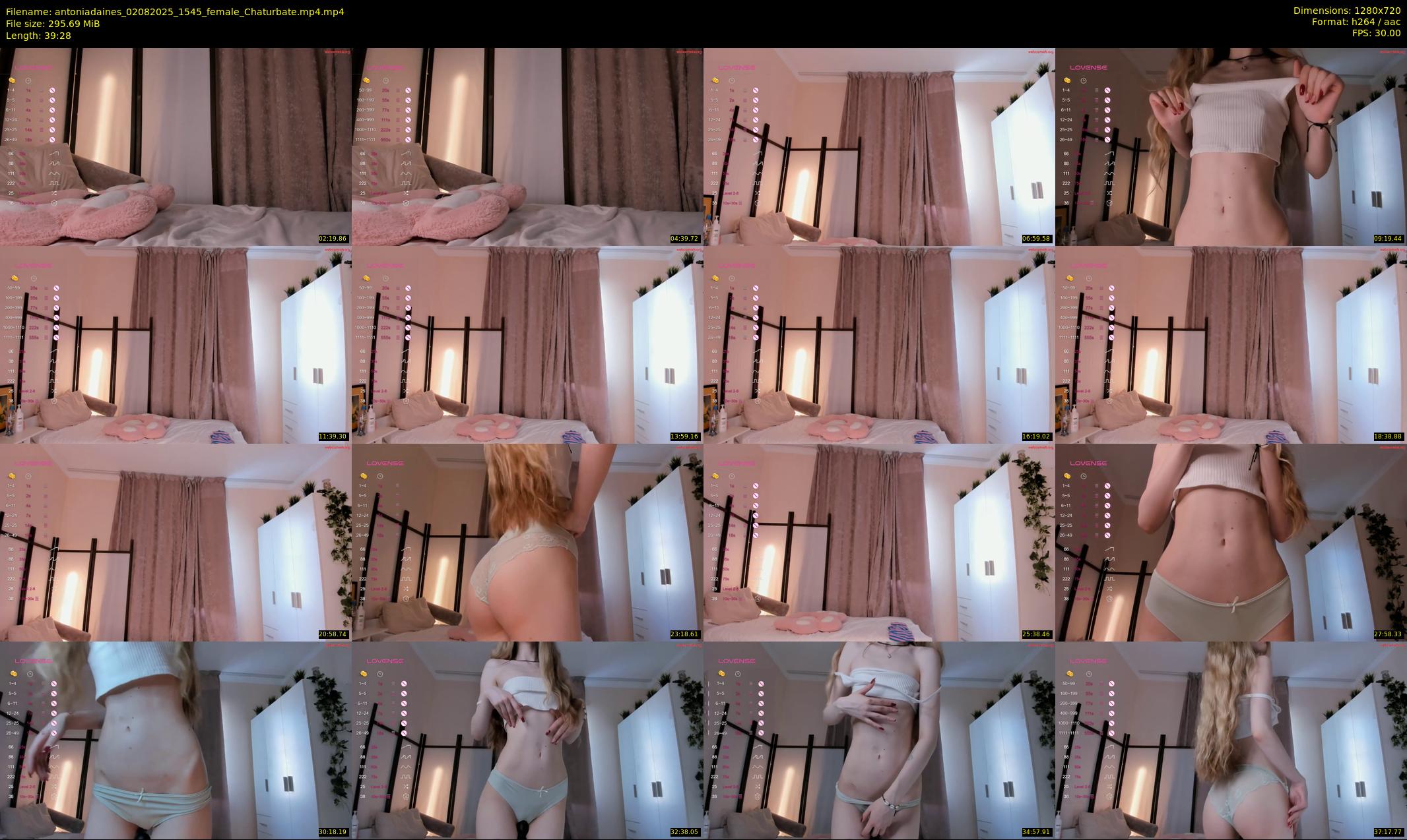 antoniadaines — 40 minute Chaturbate female cam show recording, 720p, Aug 2, 2025